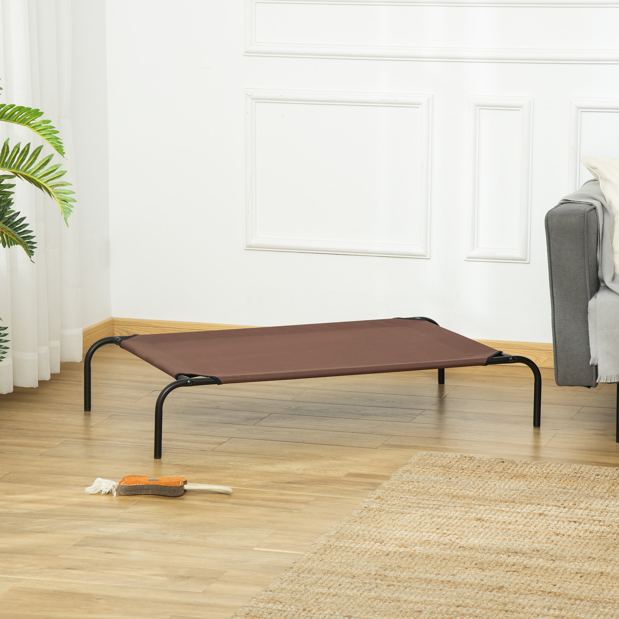 PawHut Hundesofa mit Ersatzbezug, große Hundematte outdoor, Katzenbett Grau günstig online kaufen