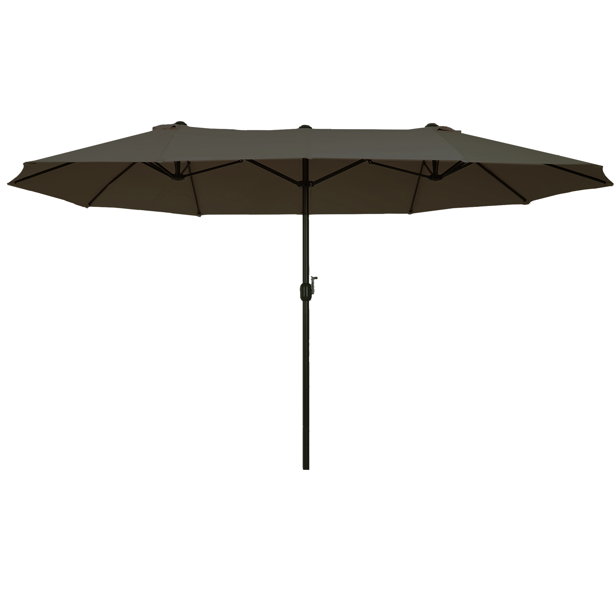 Outsunny 4.6m Garden Parasol DoubleSided Sun Umbrella Patio Market Shelter Canopy Shade Outdoor