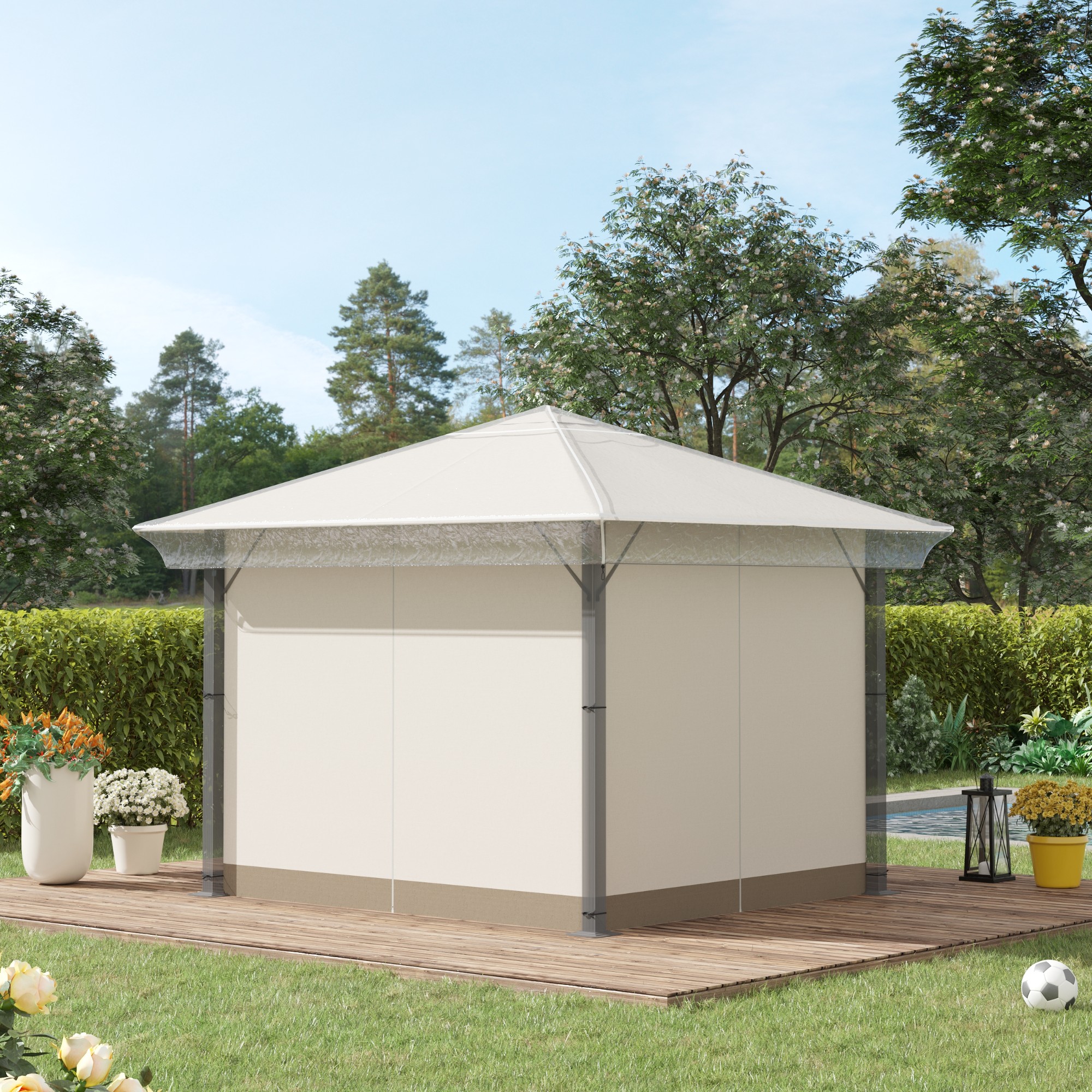 Outsunny 3 x 3 (m) Gazebo Protective Cover, Waterproof Cover for