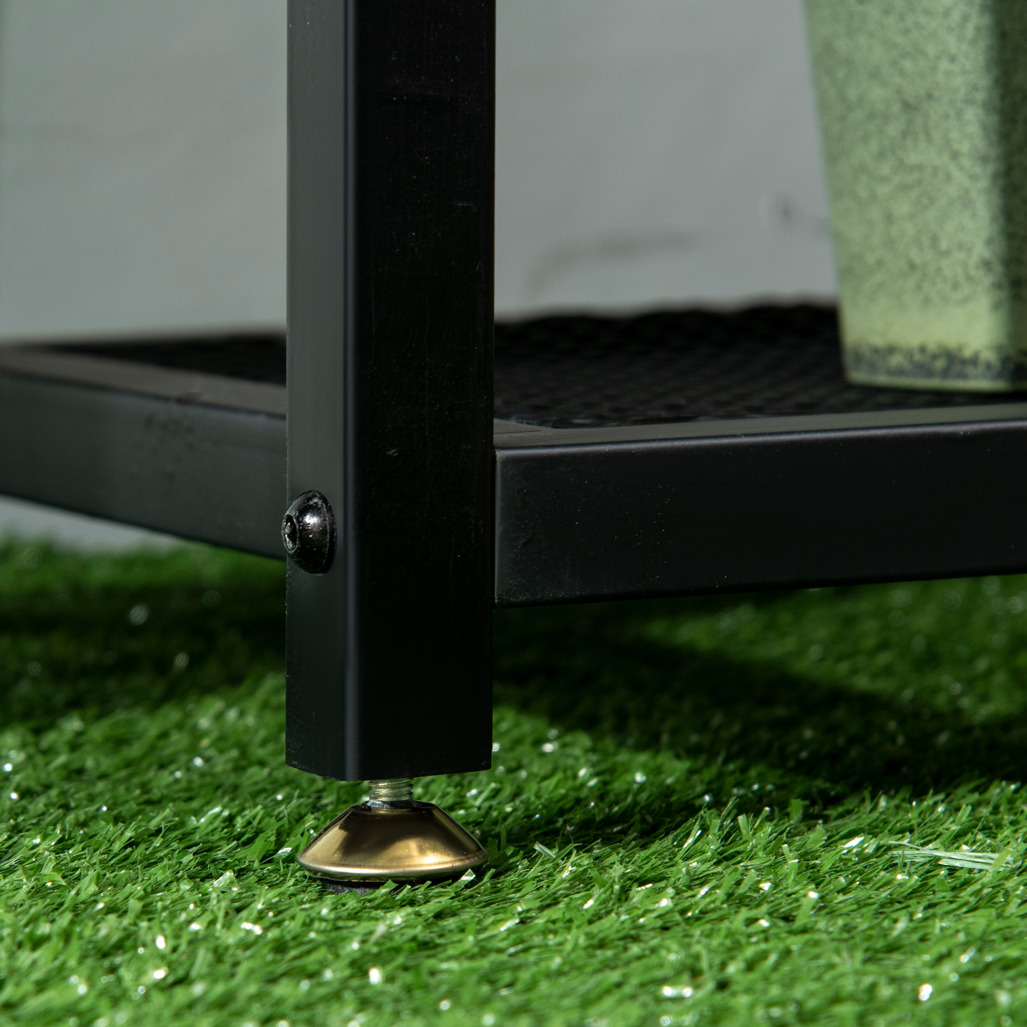 Plantenrek Hoekmodel - 3 Laags Zwart - 84x60cm
