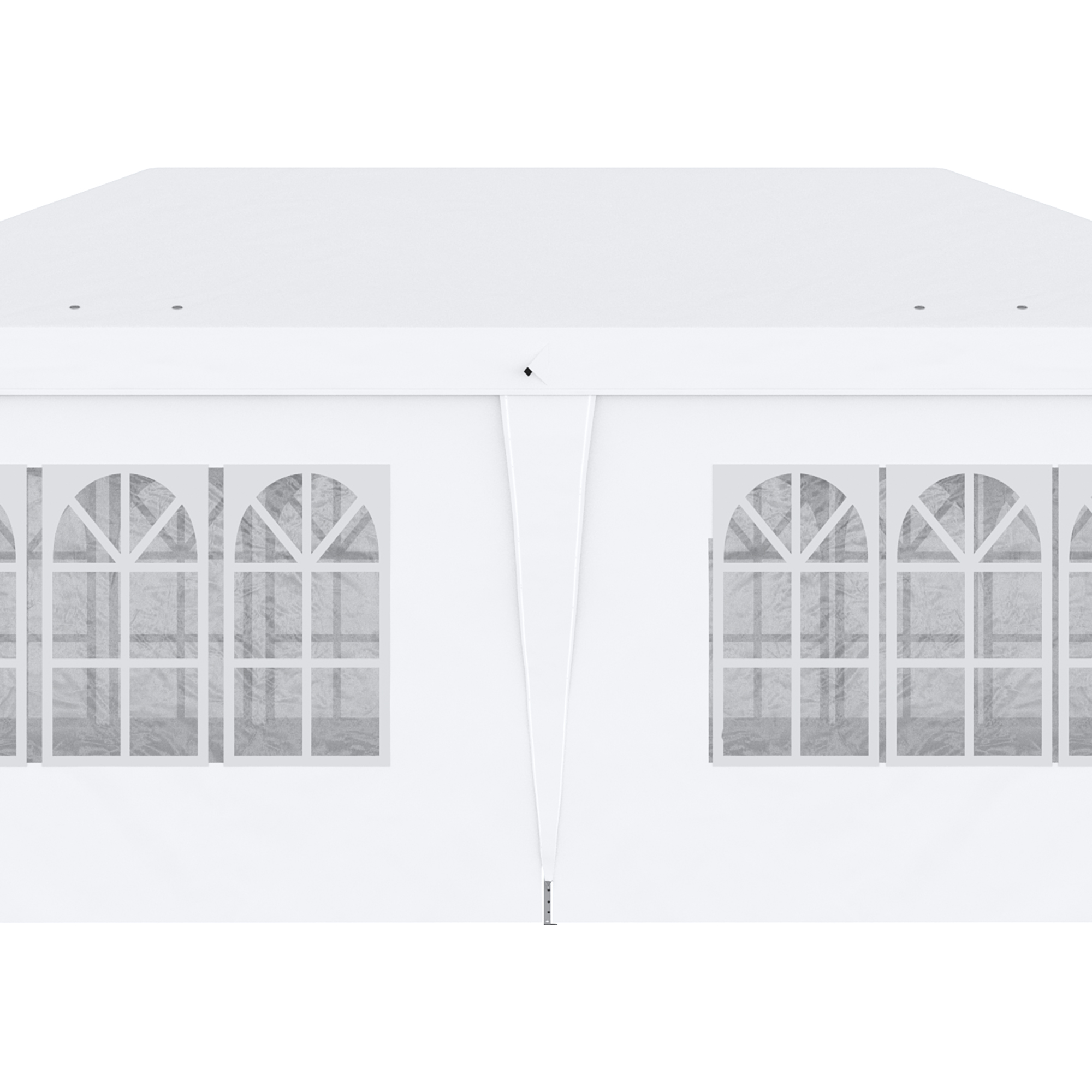 Outsunny 3 x 6 m Pop Up Gazebo with Sides and Windows, Height Adjustable Party Tent with Storage Bag for Garden, Camping, Event, Brown