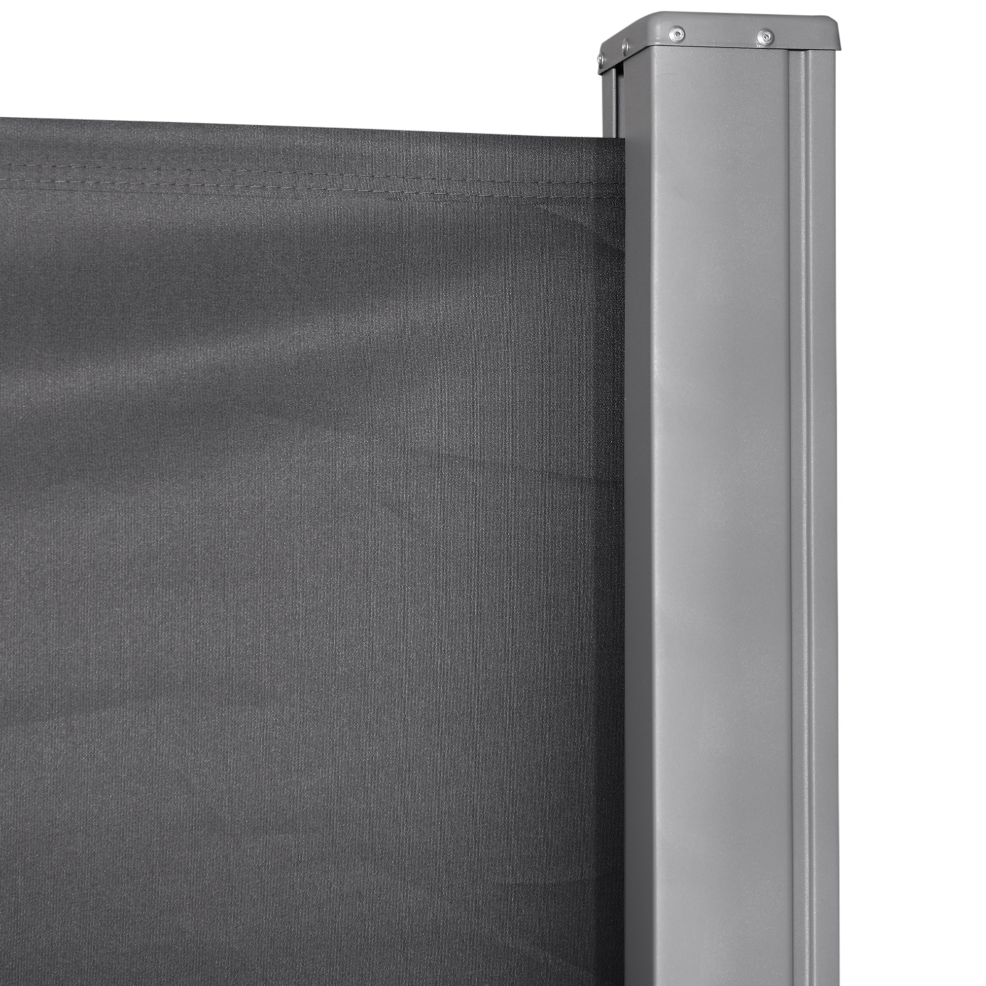 Outsunny Retractable Side Awning, Sun Screen Fence for Patio Garden, Wall Balcony Privacy Divider, 3x1.8M, Grey