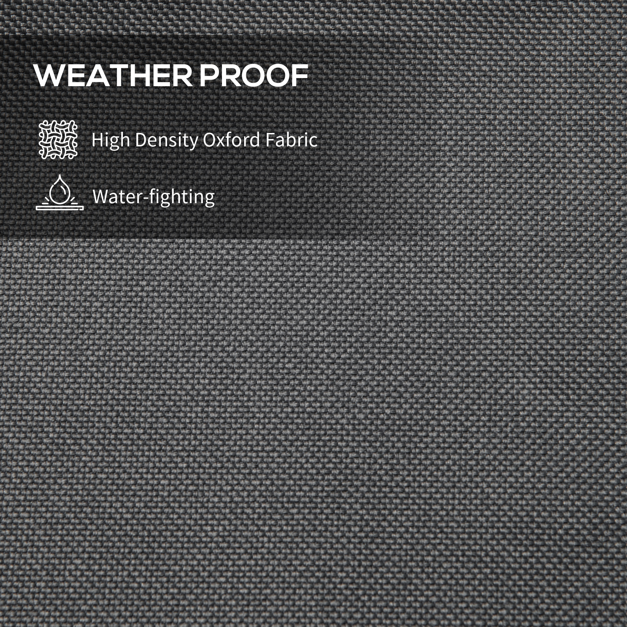 Outsunny Patio Umbrella Cover, Cantilever Banana Umbrella Protector with Rod & Zipper, Outdoor Garden Accessory, Dark Grey