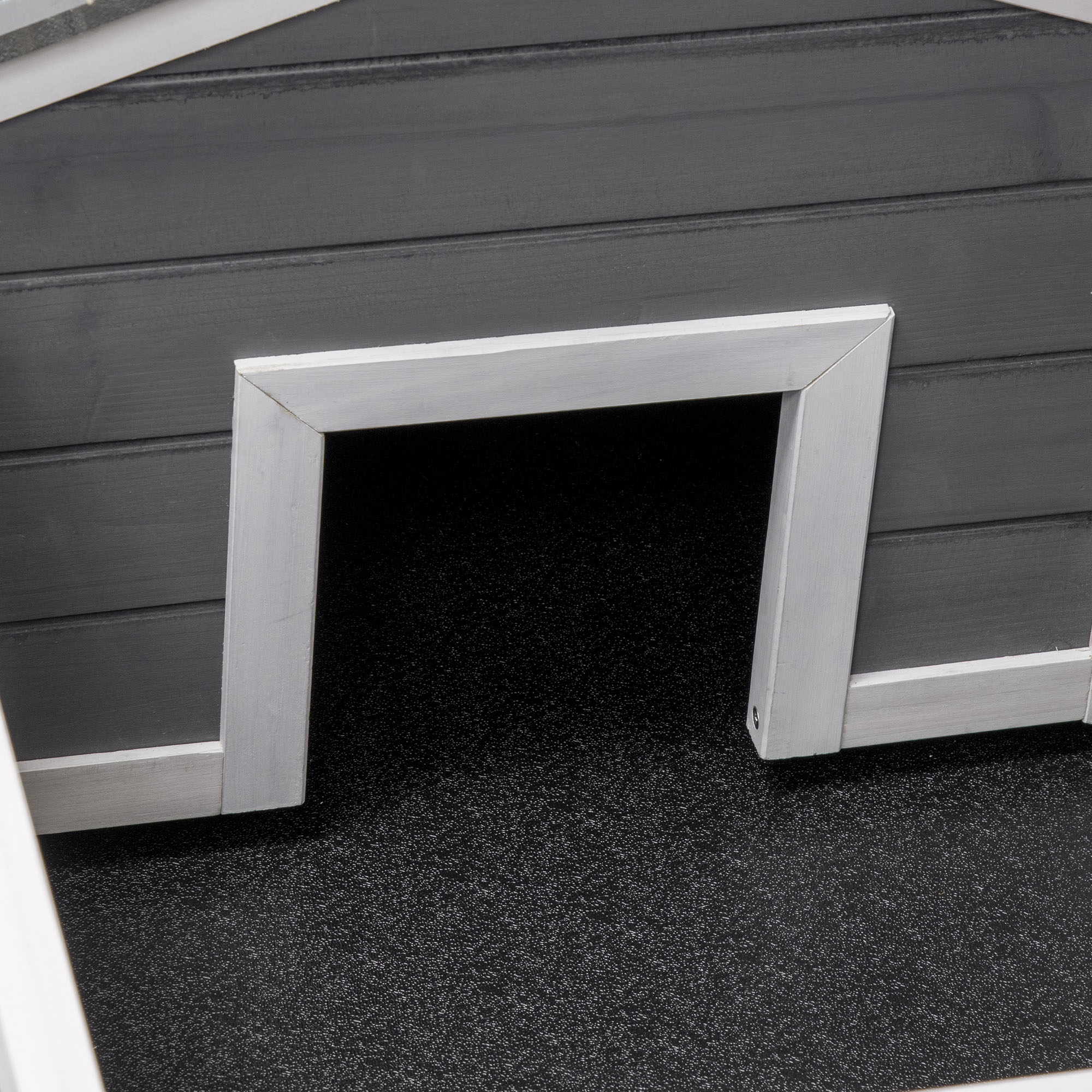 PawHut Wooden Tortoise House Small Pet Reptile with Hide Shelter Den and Run, Openable Top, Tray, Tortoise House Indoor/ Outdoor use