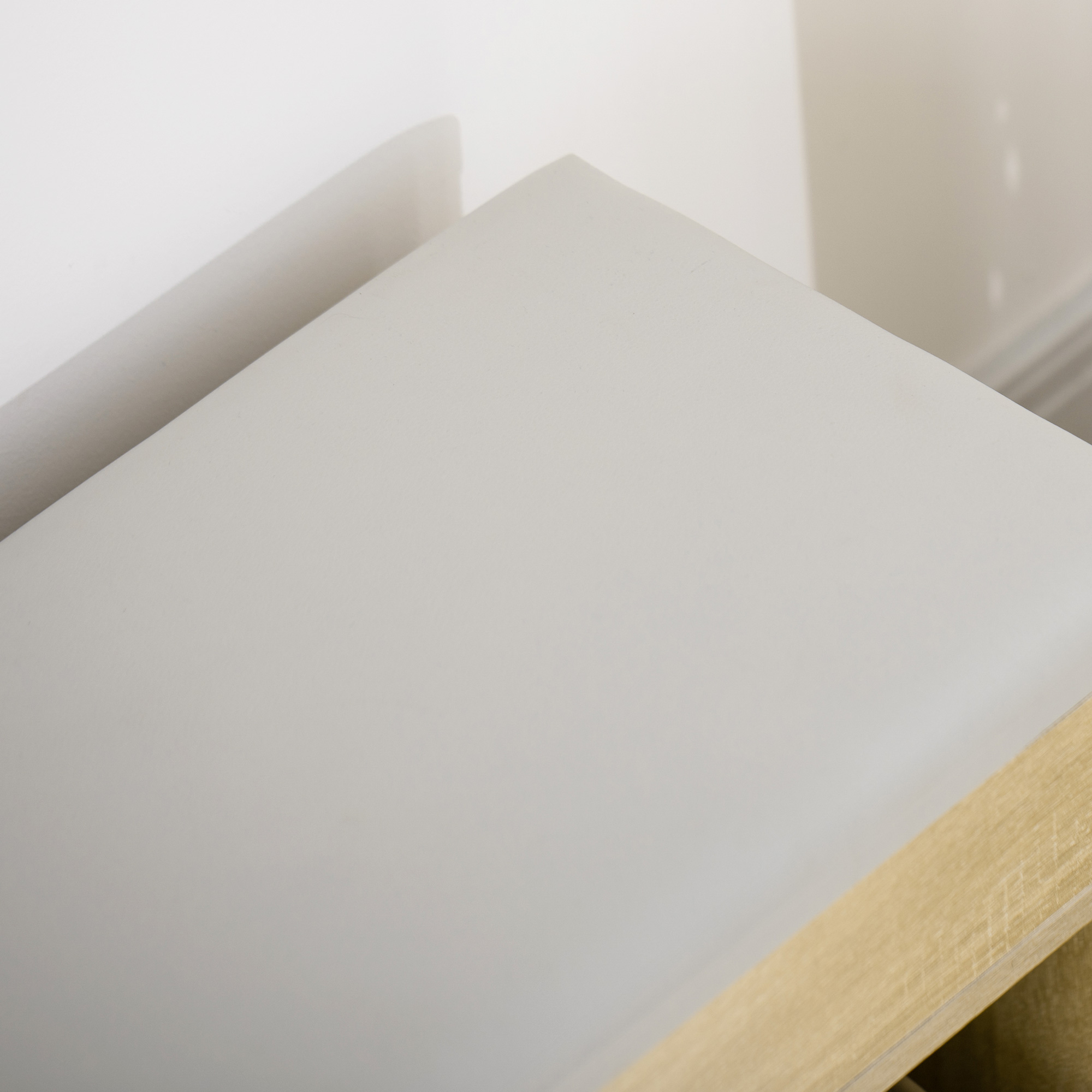 HOMCOM Shoe Storage Bench with Hidden Compartment, Padded Seat Footwear Organiser, Hallway Furniture, Oak Tone