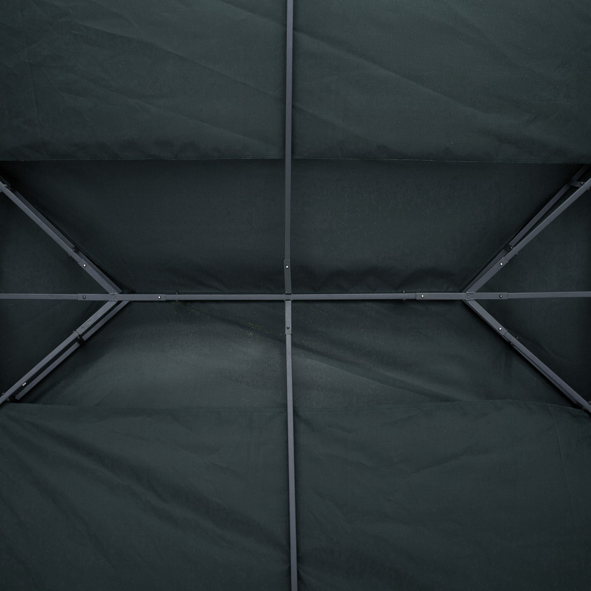 Outsunny Gazebo Replacement Canopy Roof, 3x4m, 2 Tier UV Protection Cover for Garden Patio Outdoor Sun Shelters, Deep Grey (Top Only)