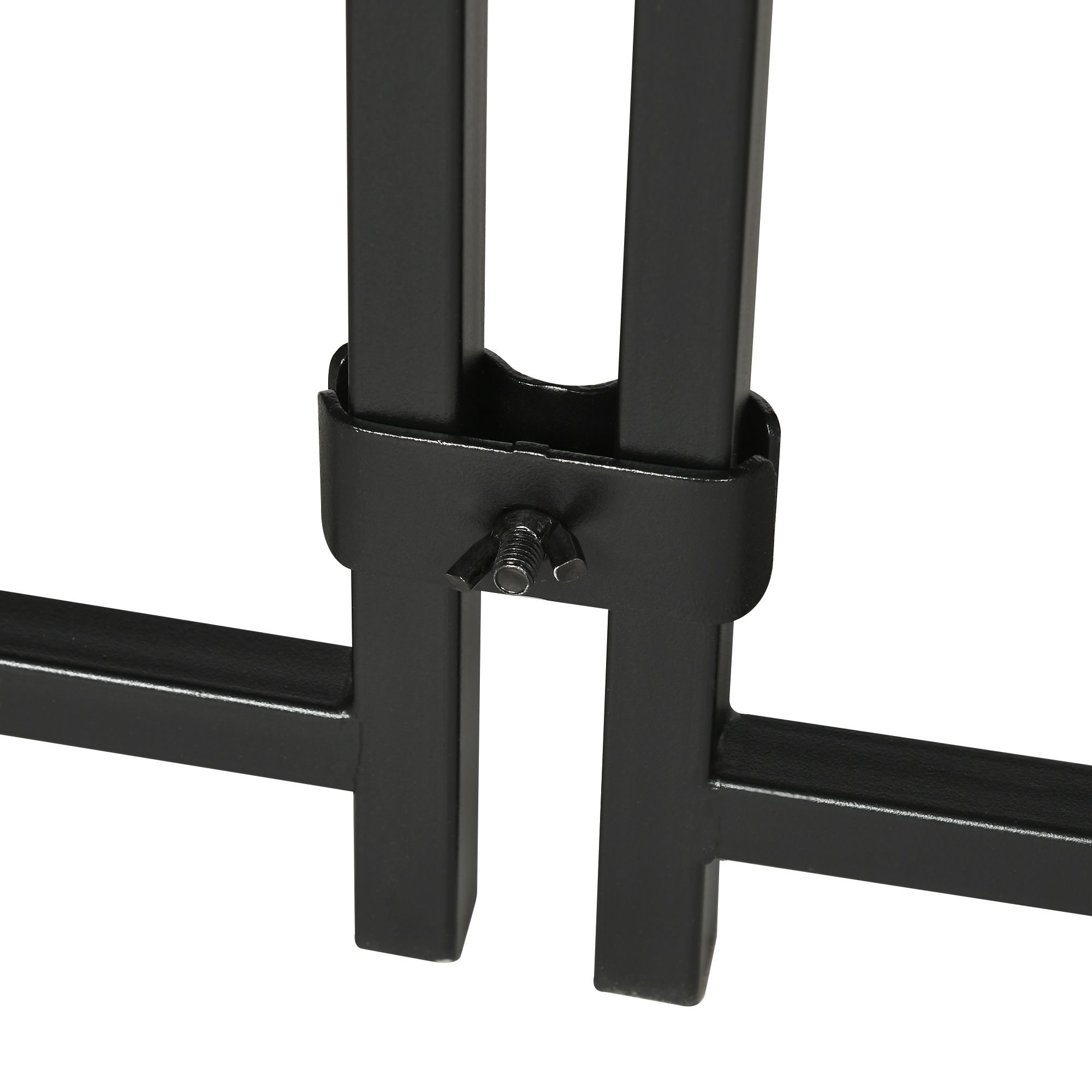 Recinto Per Cani PawHut 122x122x138 Cm - Kennel Esterno Per Cani Piccoli E Medie, Con Tetto - Foto 4