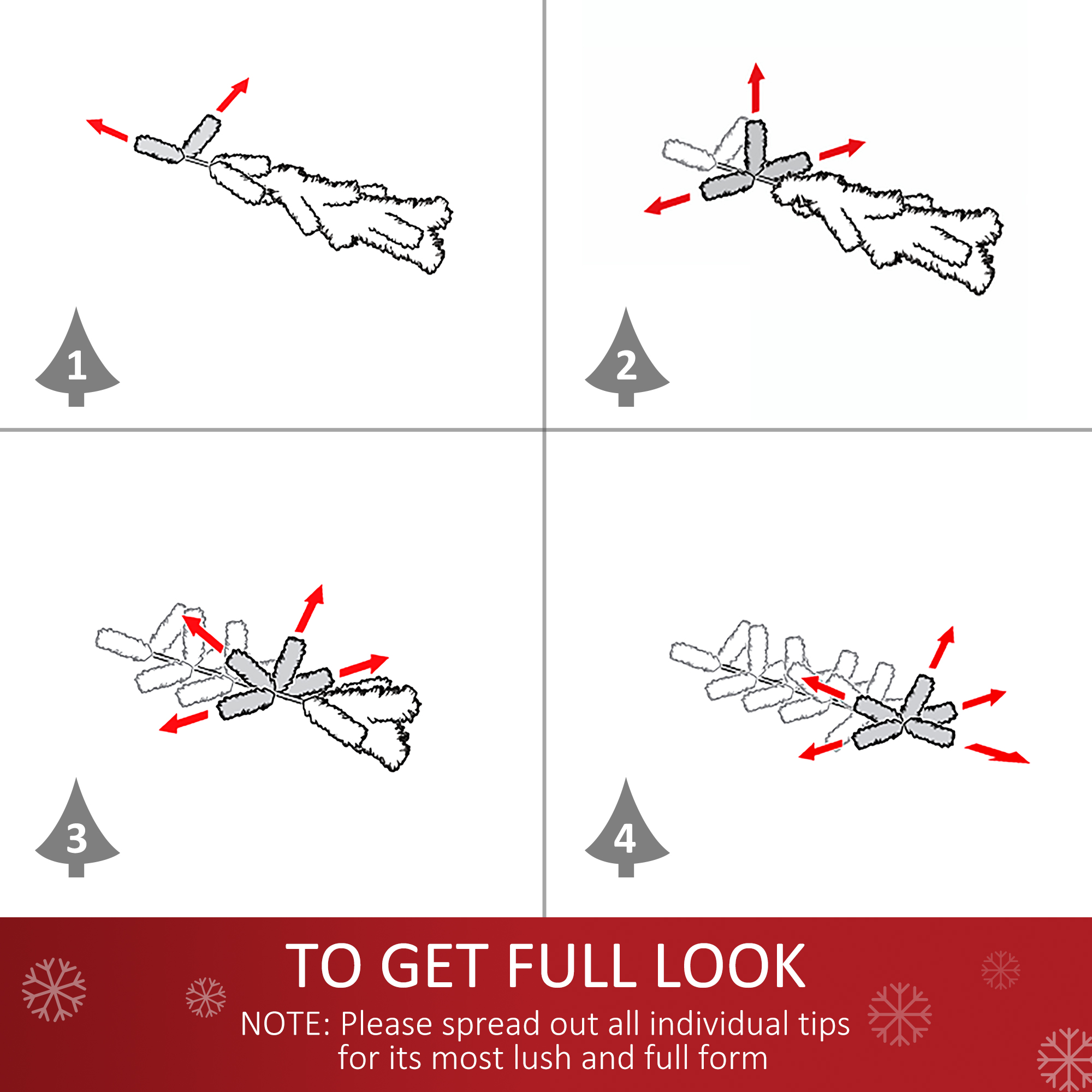 HOMCOM Christmas Tree, 150H cm-Green 