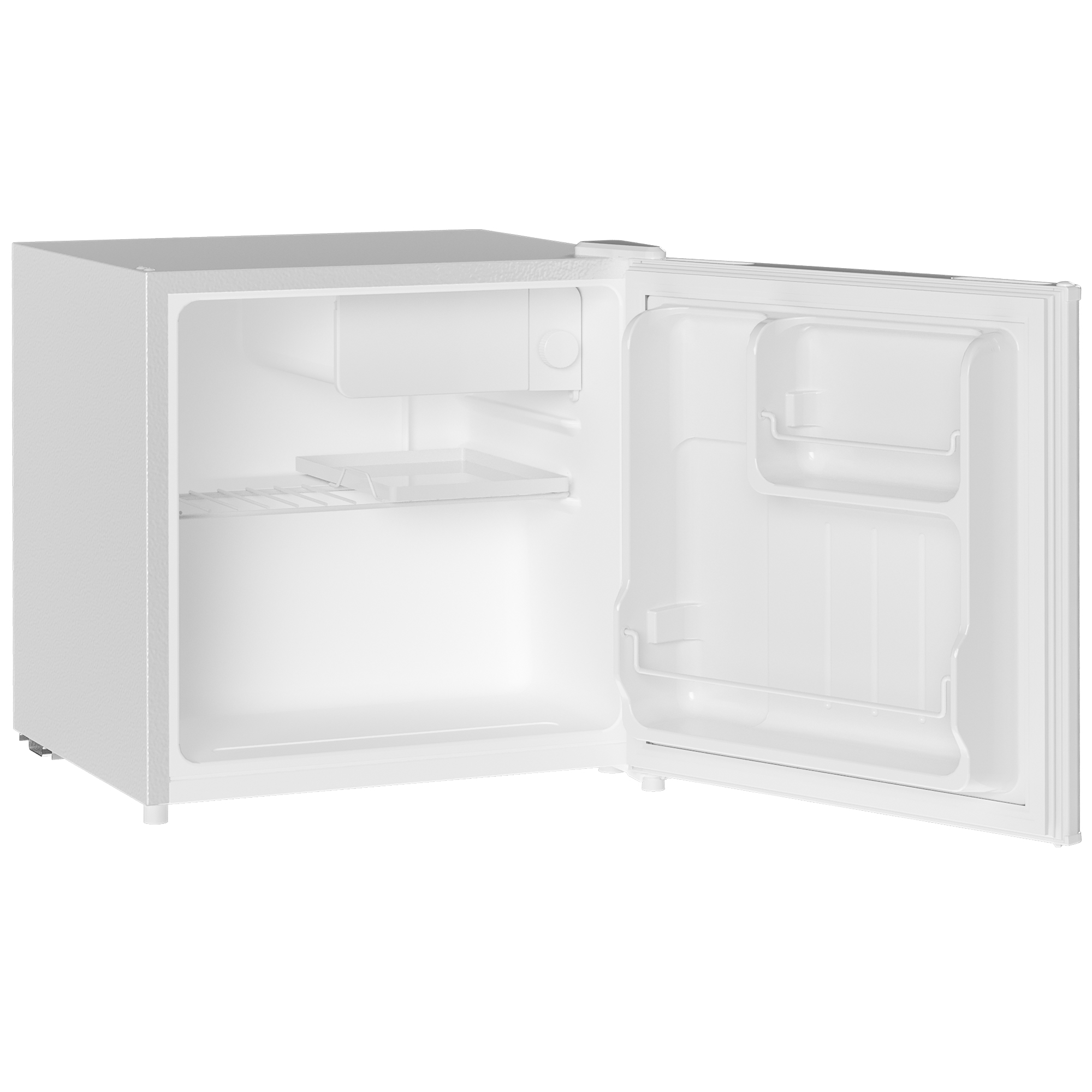 HOMCOM 46L Table Top Fridge, Counter Top Fridge with Chiller Box, Adjustable Temperature, Reversible Door, Mini Fridge for Bedroom