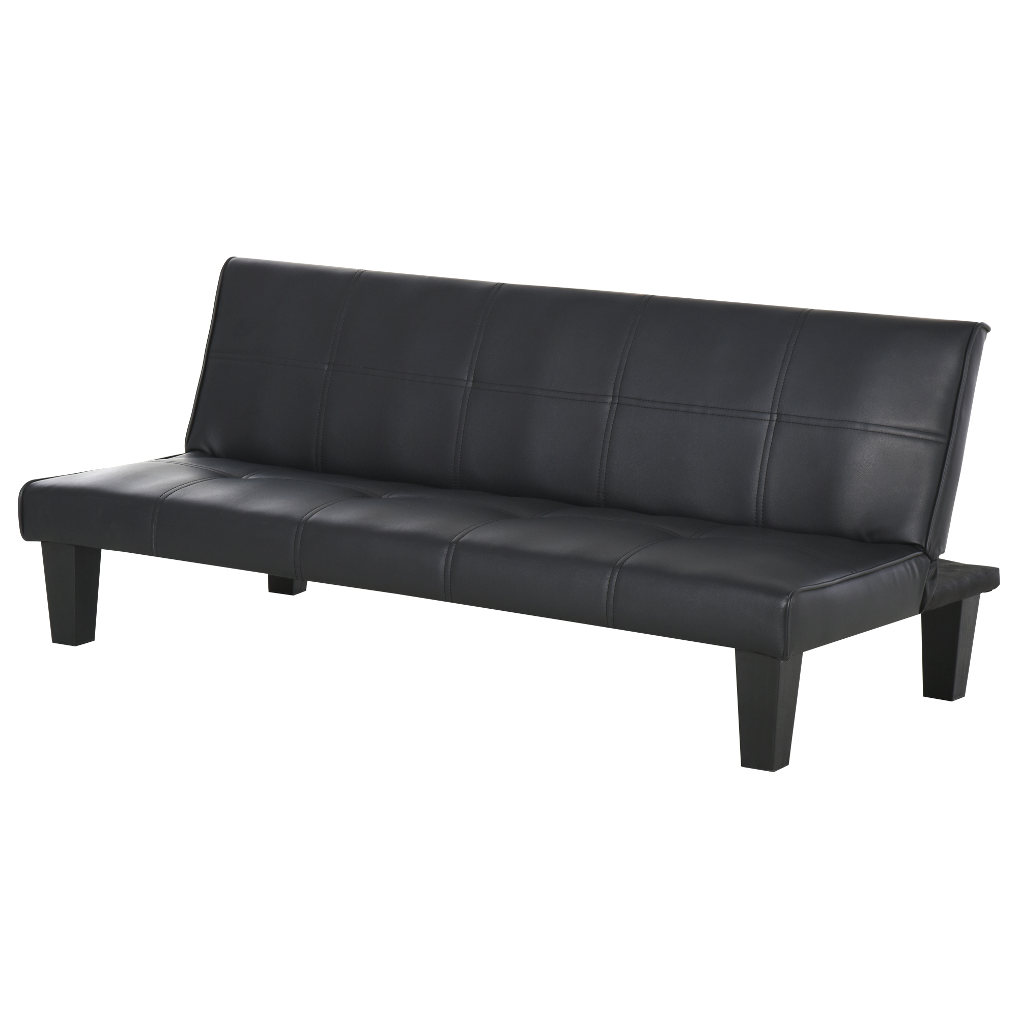 HOMCOM Sofá Cama de 3 Plazas Diseño 2 en 1 Plegable sin Reposabrazos Estructura Sólida con Acolchado de Esponja Cómodo 165x75,5x70cm Gris | Aosom