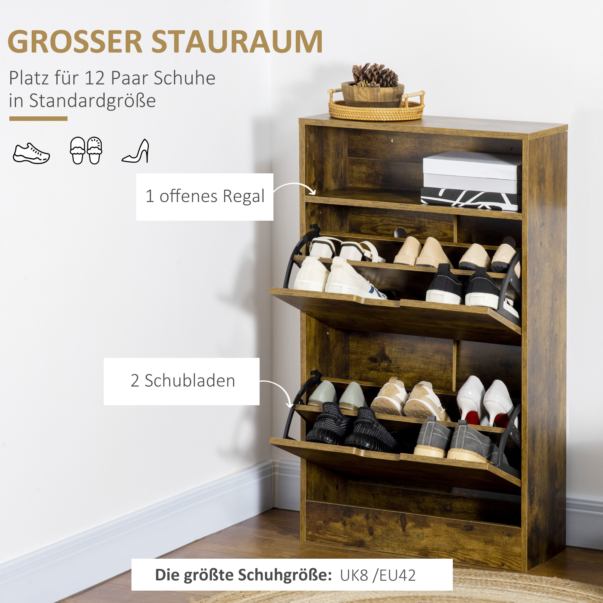 schuhschrank für 100 paar schuhe