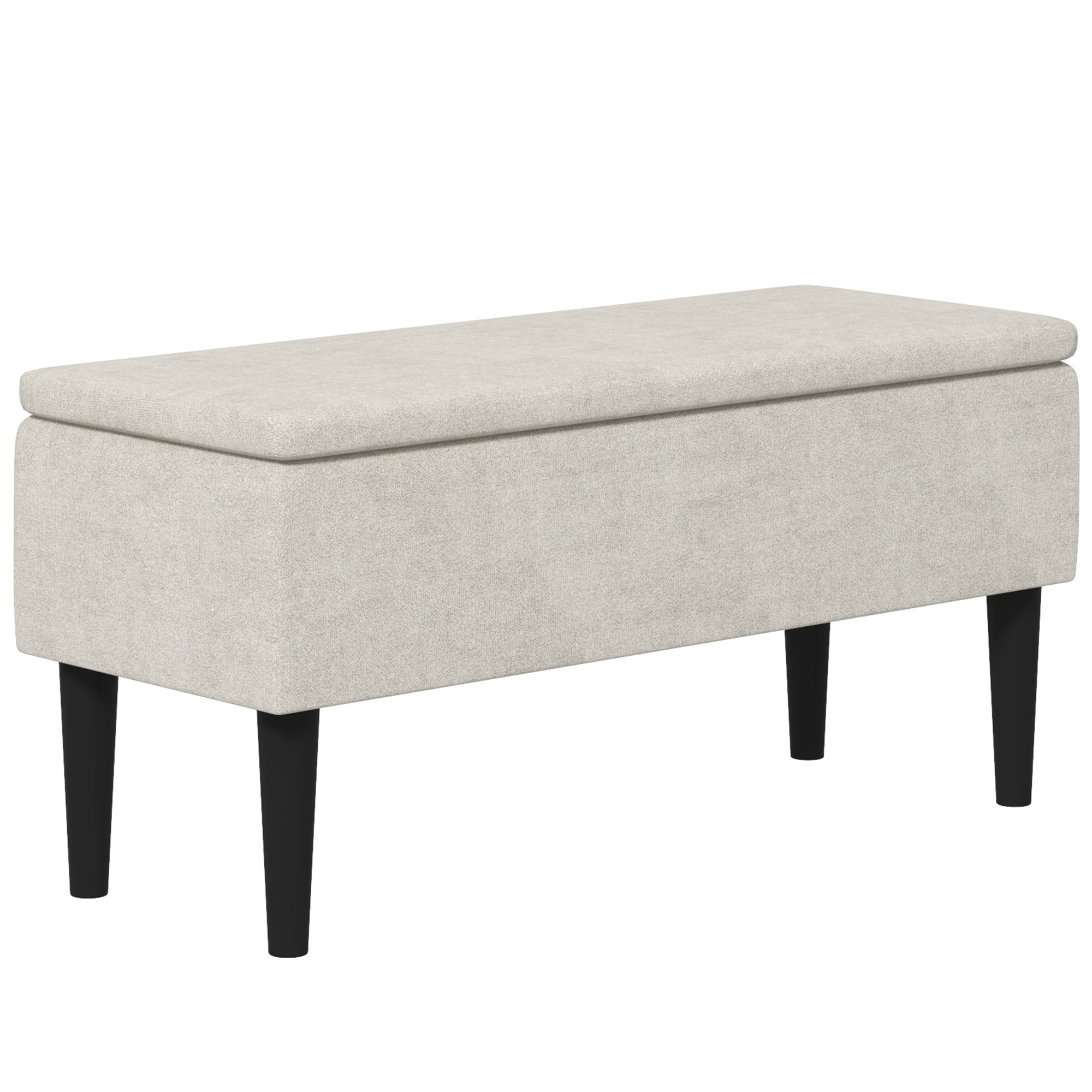 Guyii Bettbank Mit Stauraum - Polsterbank Lammfell Stoff Für Flur & Schlafzimmer