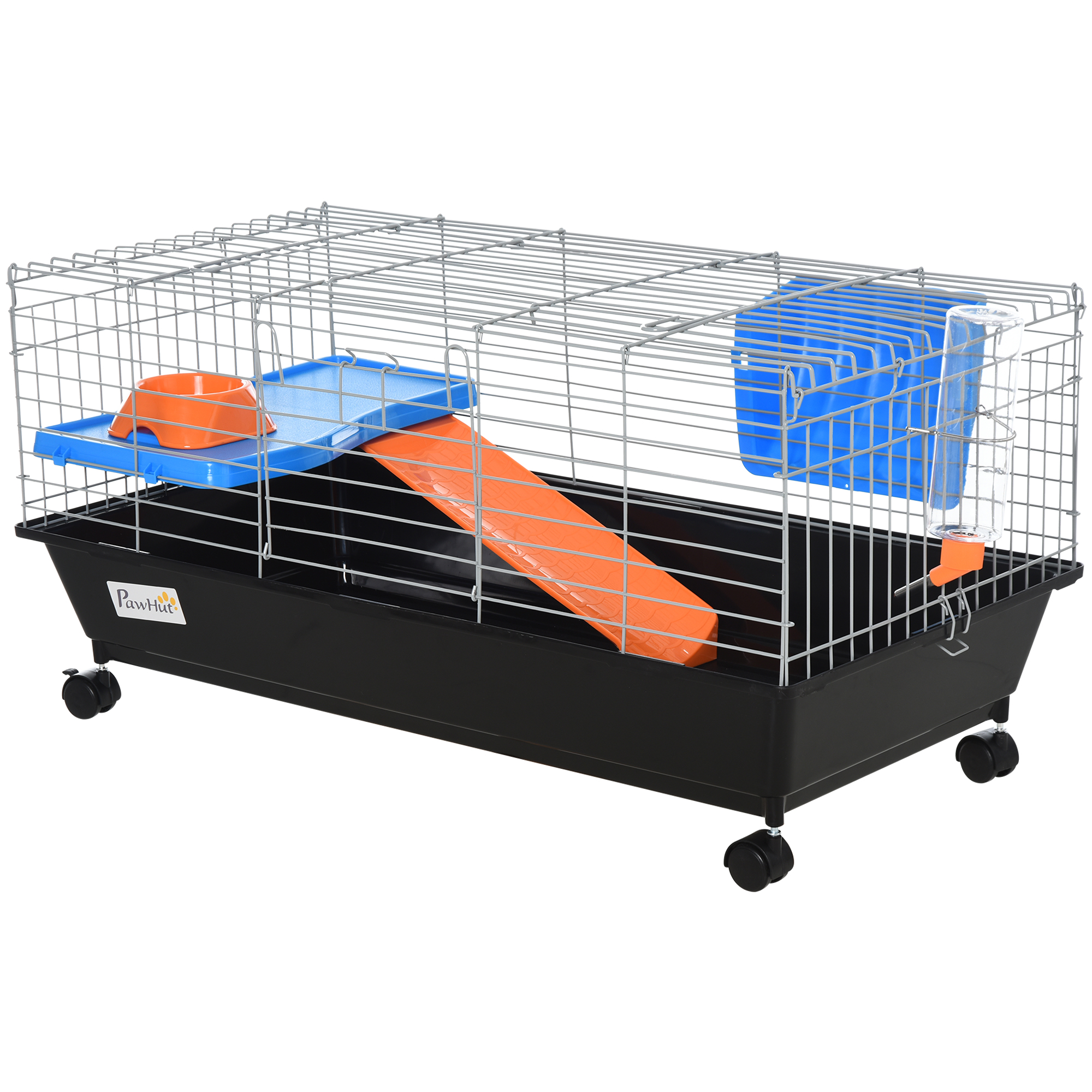iCrate Hondenkrat Starter Kit, 22 Inch Hondenkrat Kit Ideaal voor XS hondenrassen (tot 5,4 kg), inclusief hondenkrat, huisdierbed, 2 hondenbakken en hondenkrat cover