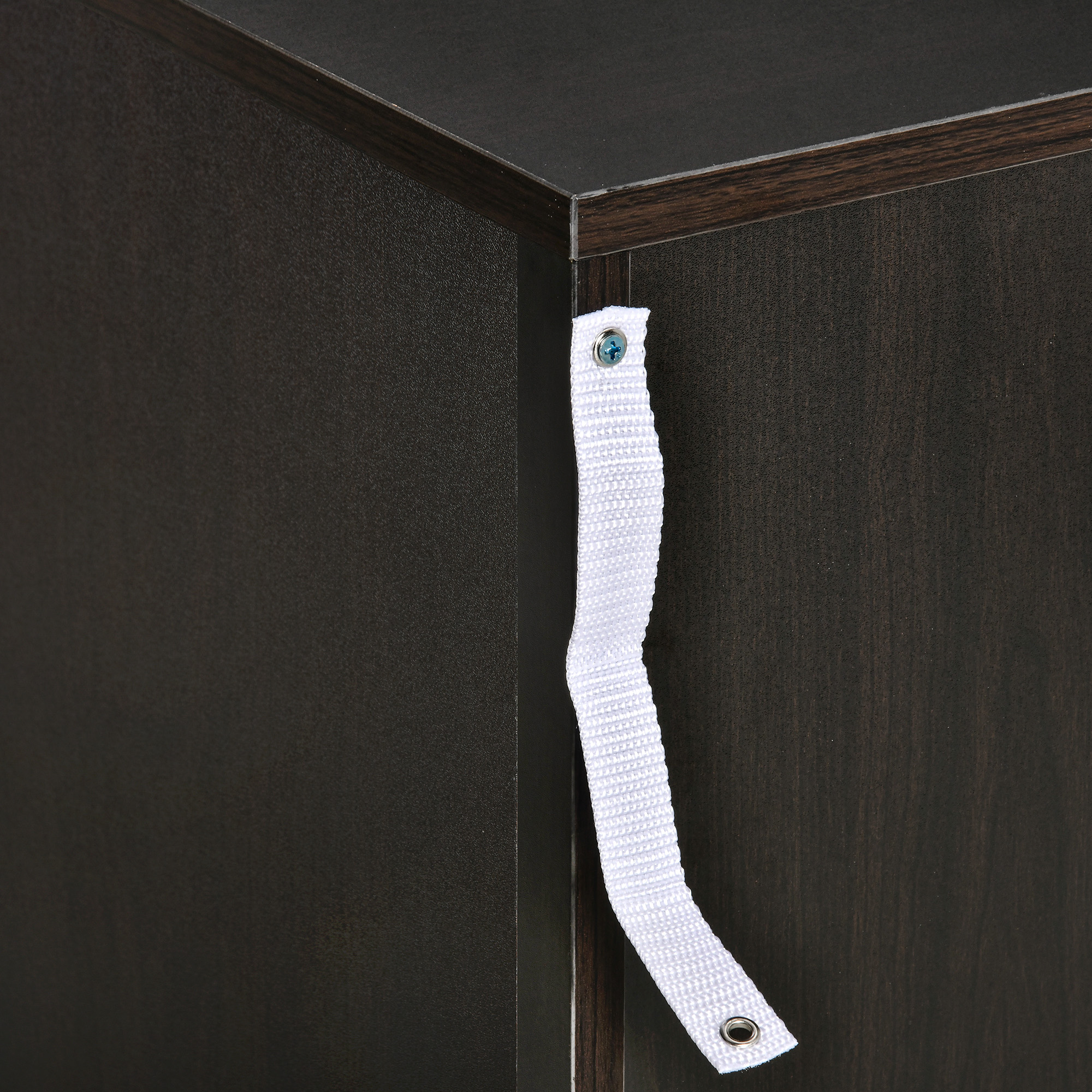 HOMCOM Bedside Cabinet with Drawer and Shelf, White Bedside Table for Bedroom, Living Room, Nightstand Side Table with Metal Rail Set of 2 7