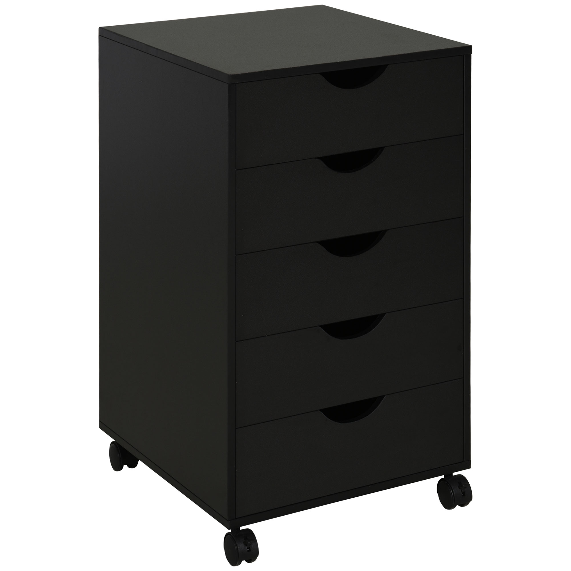 5 Drawer Mobile Filing Vertical File Modern