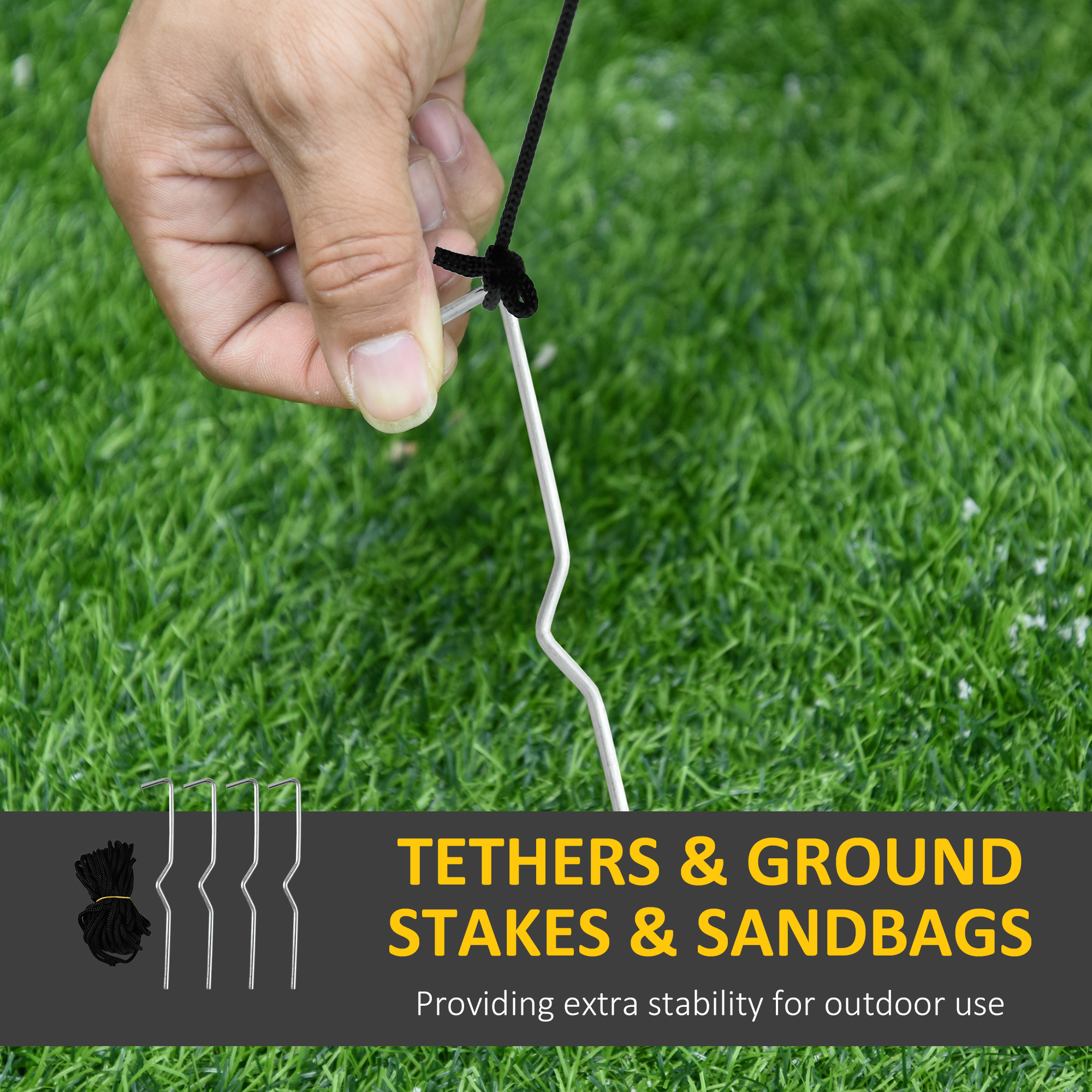 HOMCOM Next Day Delivery Inflatable Halloween Floating Ghost Tree with LED Light Outdoor Decoration 8FT 2.4m