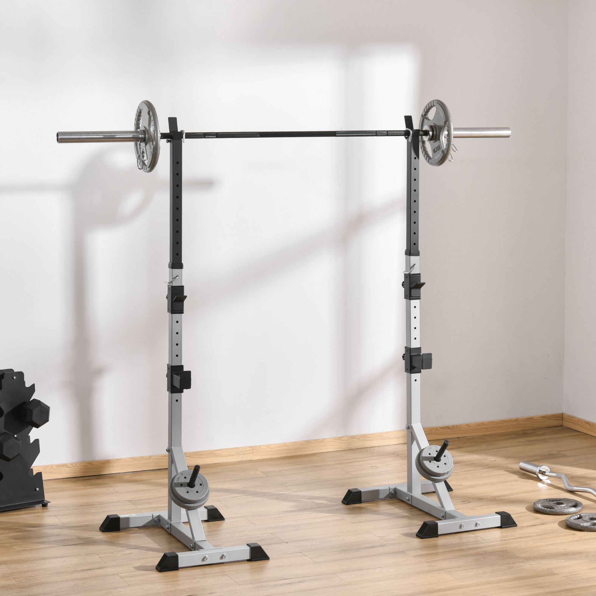 Barbell Holder Portable Weight Rack Olympic Weight Tree Weight