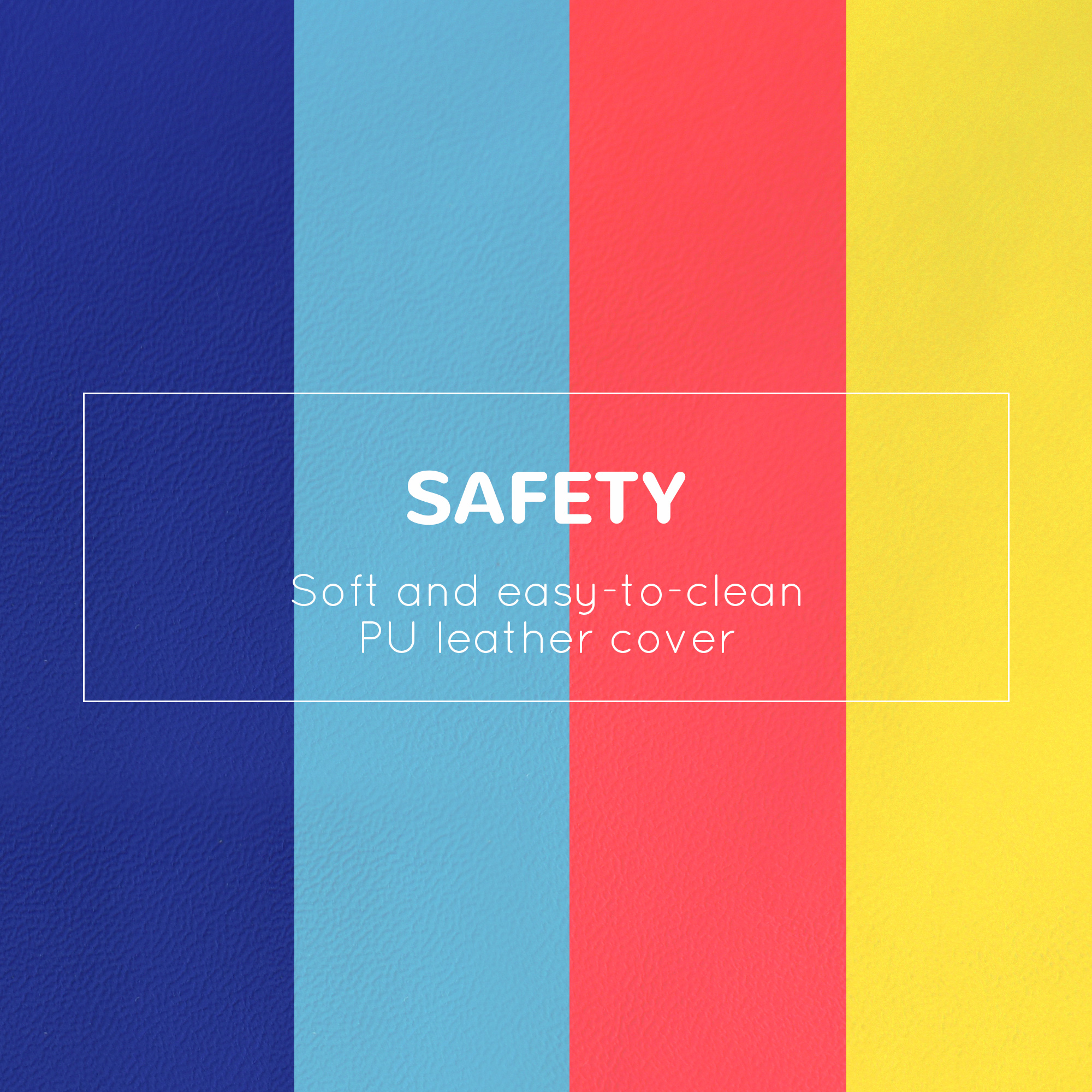 HOMCOM Educational Soft Play, 4-Piece Foam Climb and Crawl Set, Colourful Activity Toys for Toddlers and Preschoolers