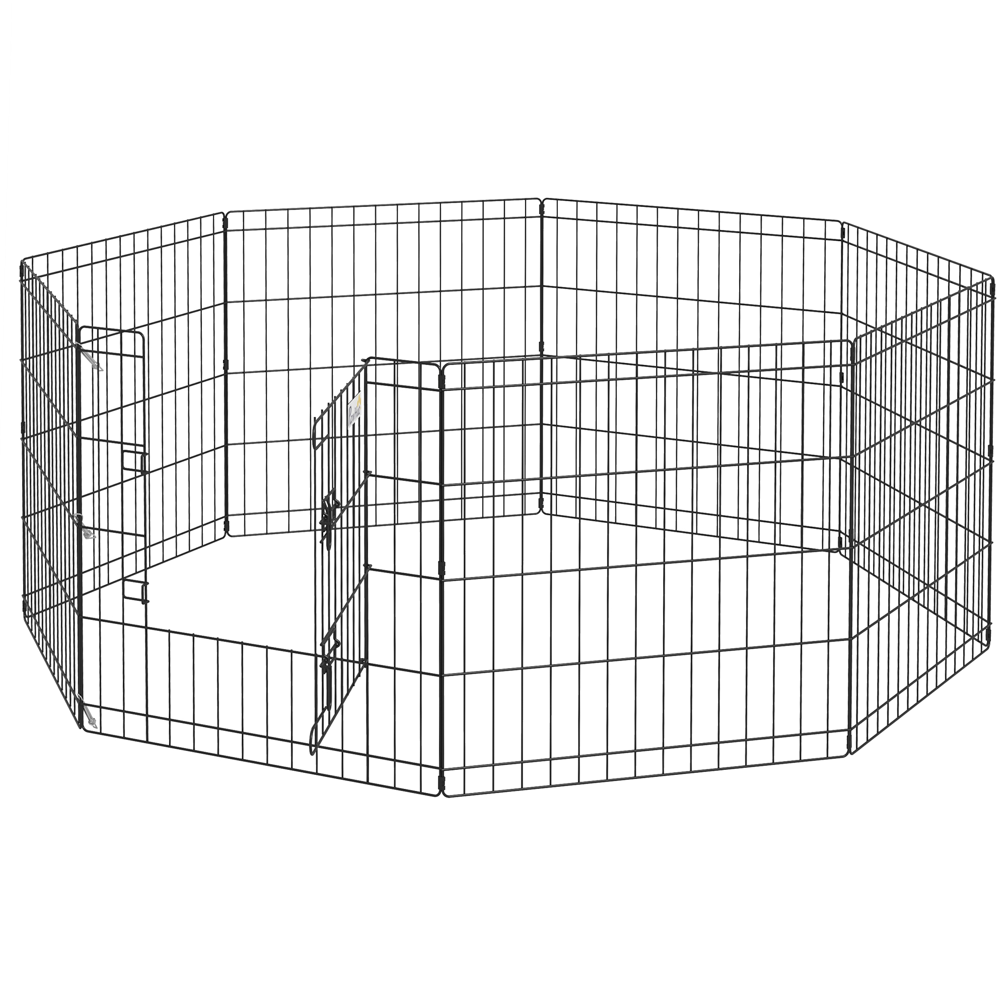 PawHut 8 Panel Dog Playpen Puppy Pen Rabbits Guinea Metal Crate Pet