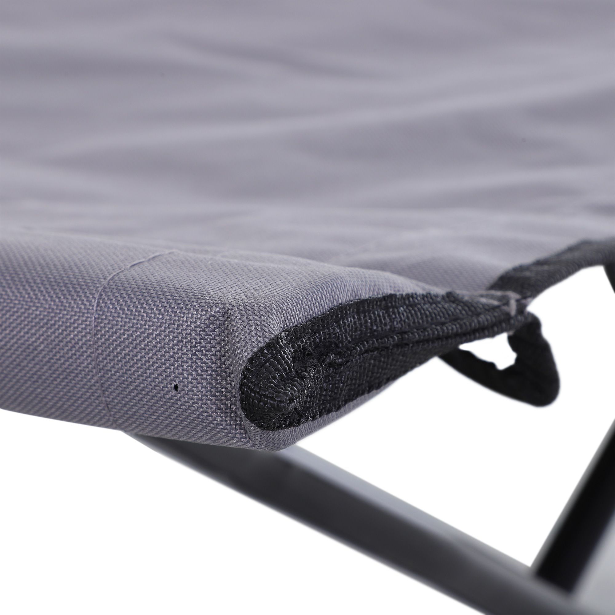 Outsunny Folding Double Camping Cot, Portable Sunbed with Durable Carry Bag, Comfortable Outdoor Use