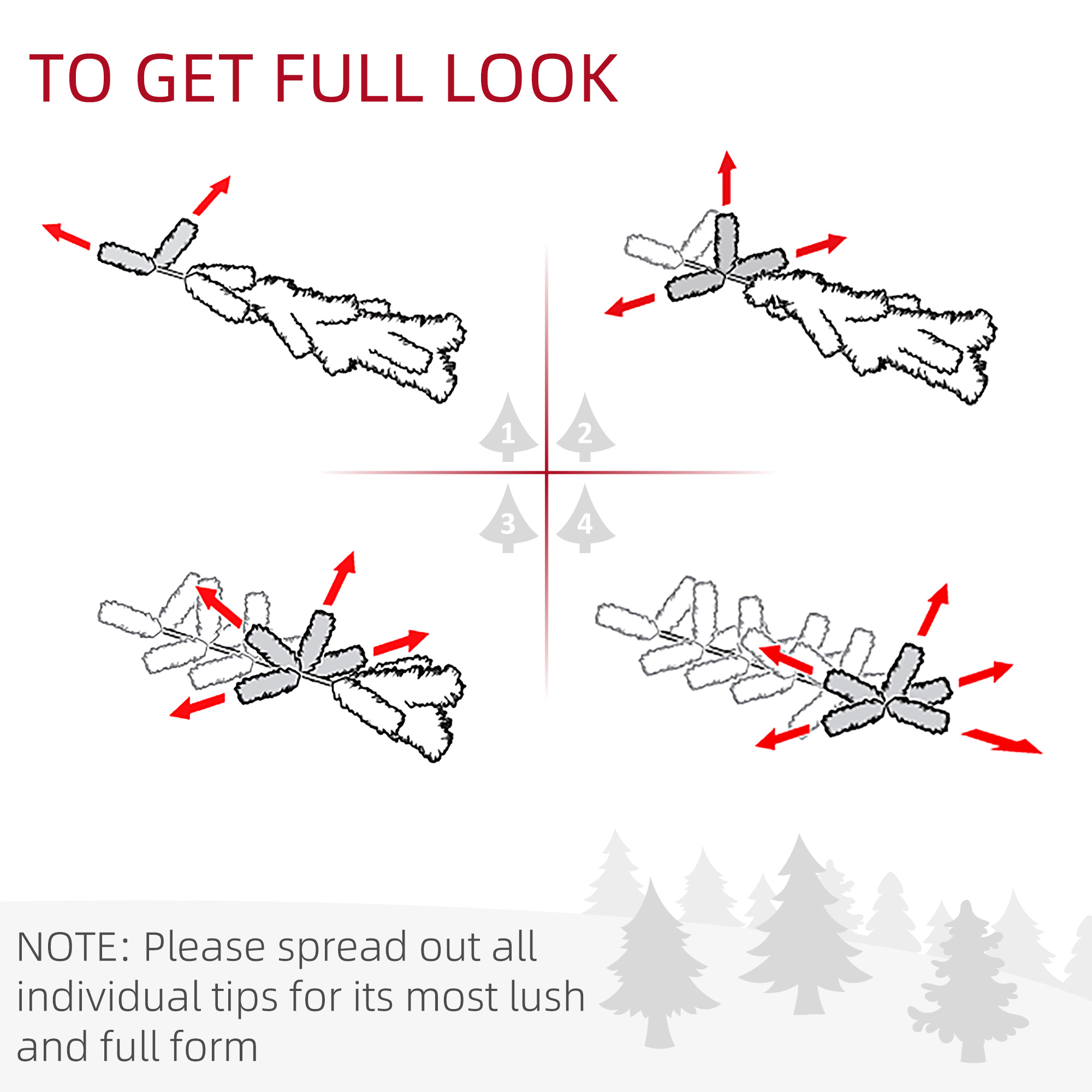 HOMCOM 1.8m Artificial Christmas Tree Pine Tree W/Plastic Stand-Green