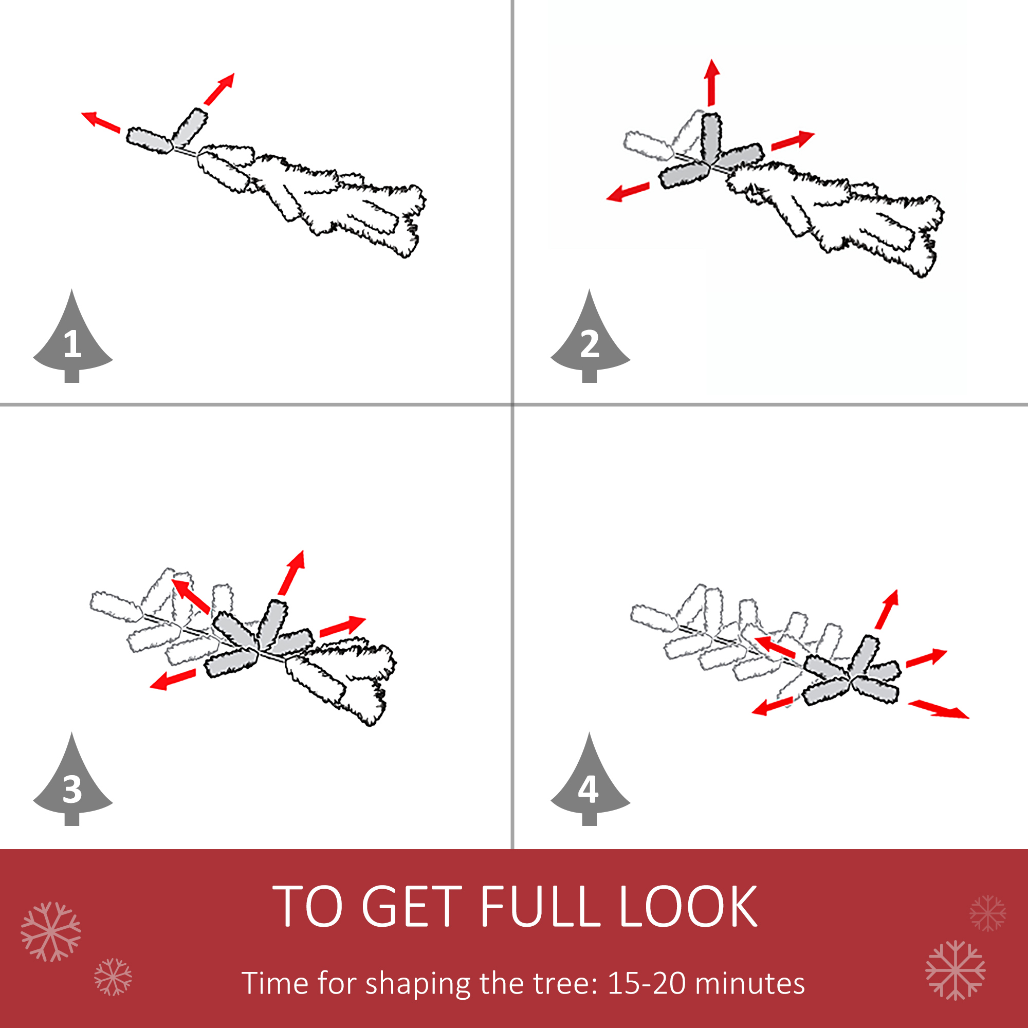 HOMCOM 5FT Pencil Christmas Tree with Red Berries and Pinecones Holiday Home Indoor Decoration with Foldable Feet, Green