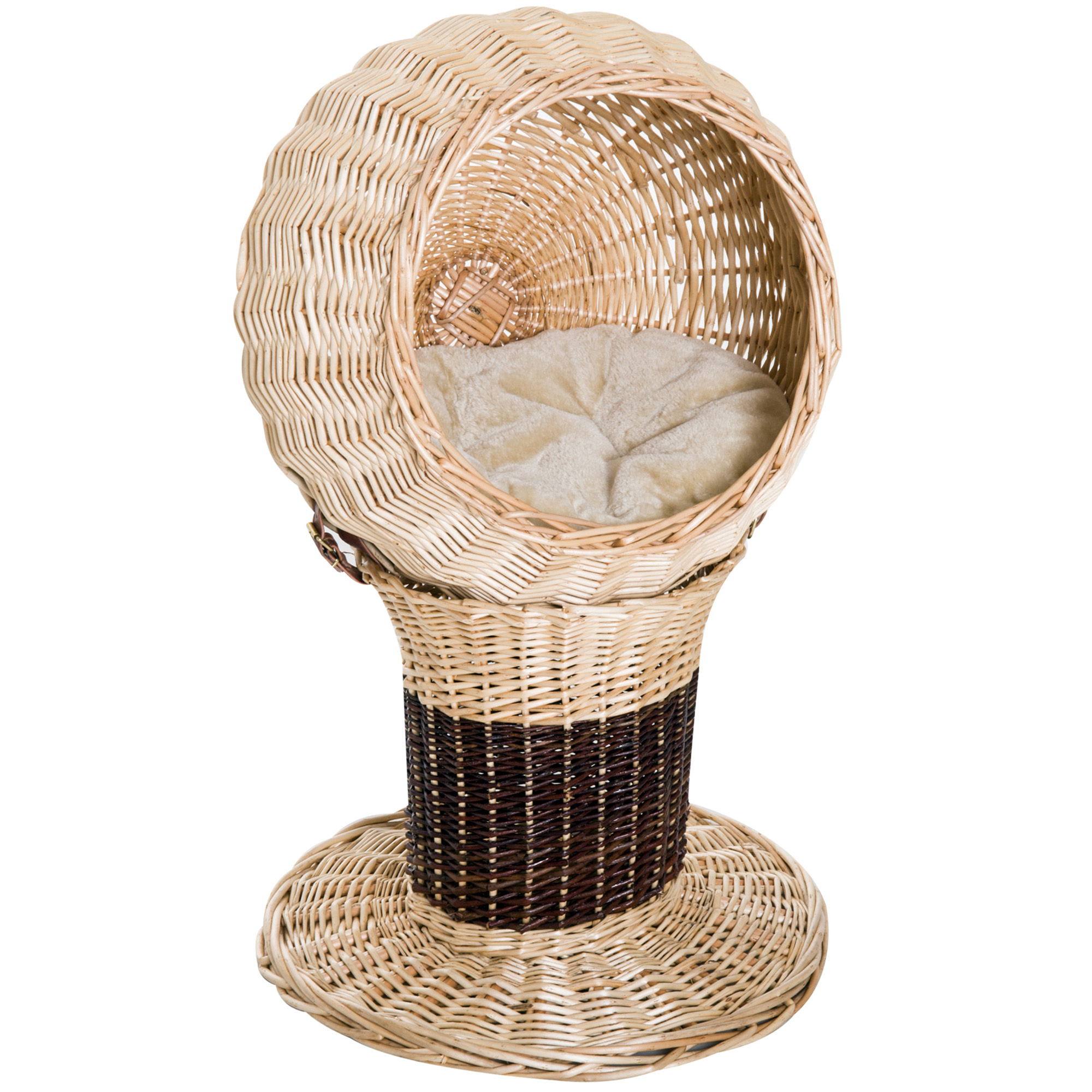 Panier Semi-fermé Pour Chat - Niche En Forme De Dôme Avec Coussin Lavable | Confortable Pour Chatons & Petits Animaux D'intérieur/extérieur