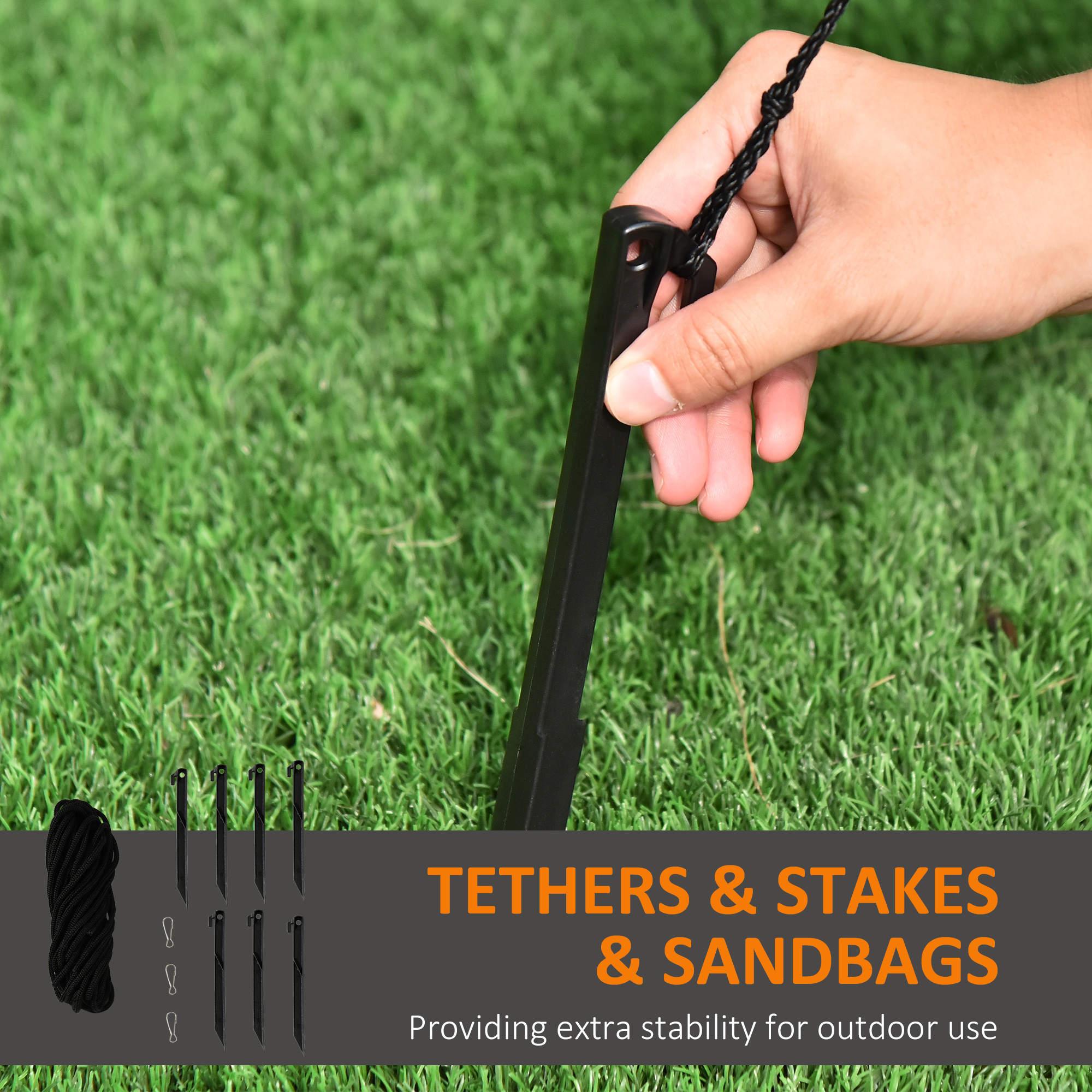 HOMCOM 9FT Inflatable Halloween Pumpkin Ghost with Build-in LED,  Outdoor Lighted Blow Up Inflatables for Party Indoor,Garden, Lawn