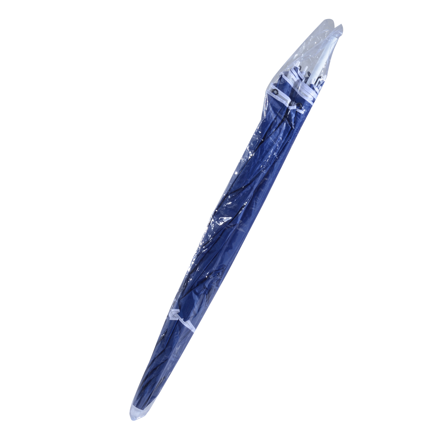 Outsunny 2m Beach Umbrella, Sport Parasol with UV Protection, Coated Blue Polyester & Steel