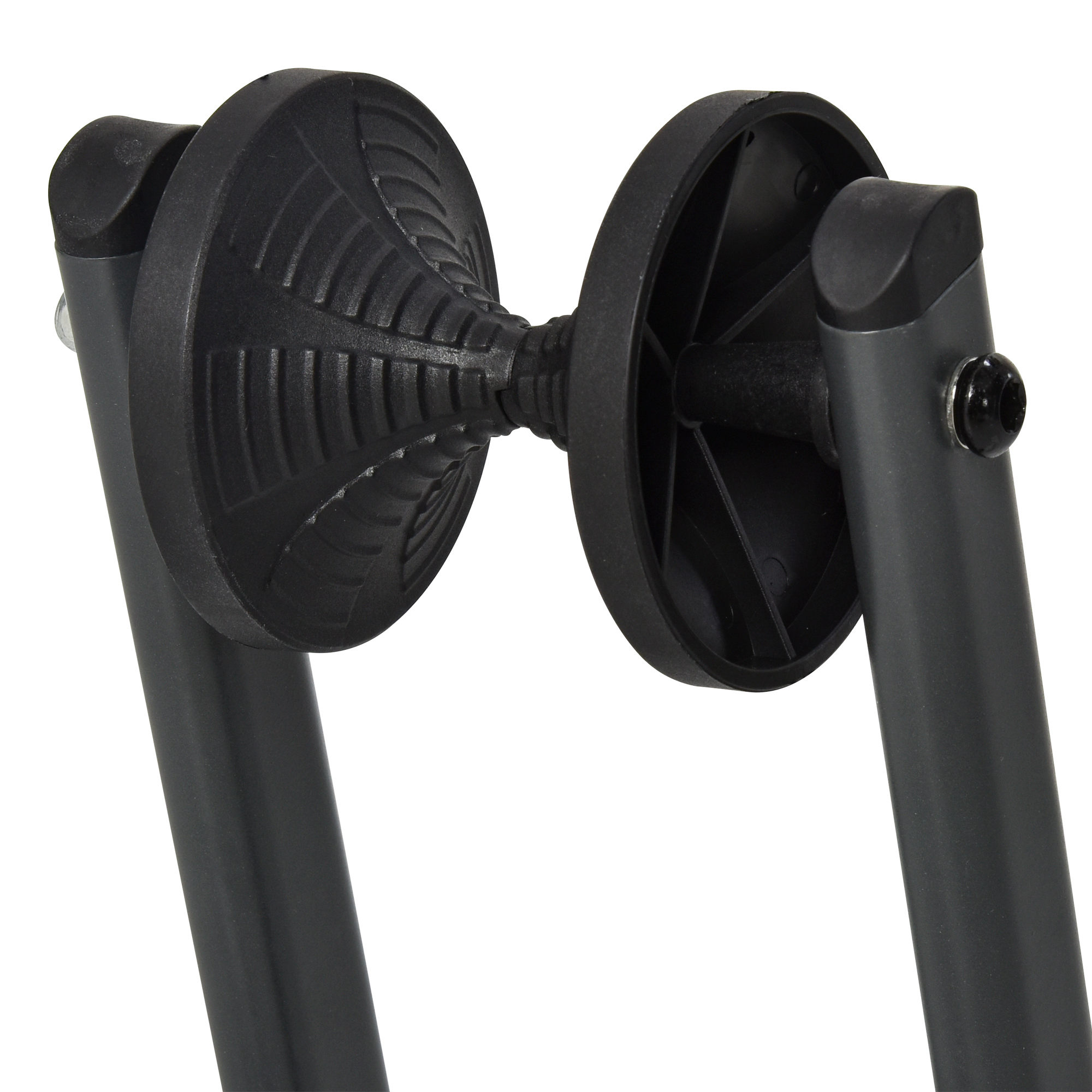 HOMCOM Foldable Bike Storage Stand Parking Rack Fit Max. 5.5cm Wide Wheel Metal Nylon Black
