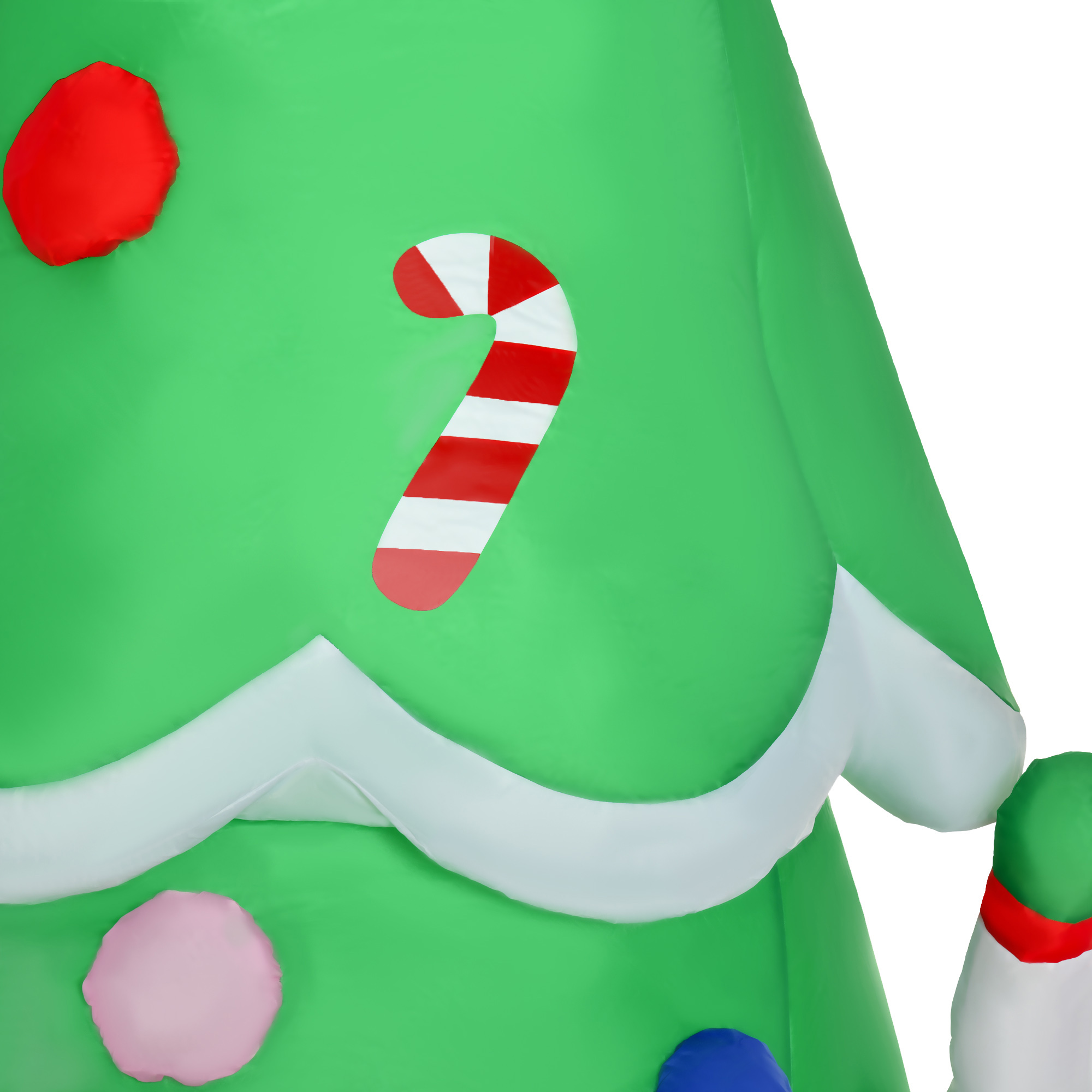 HOMCOM 7ft Tall Christmas Inflatable Tree LED Lighted with Santa Claus Snowman and Gift Box for Home Indoor Outdoor Garden Lawn Decoration Party Prop