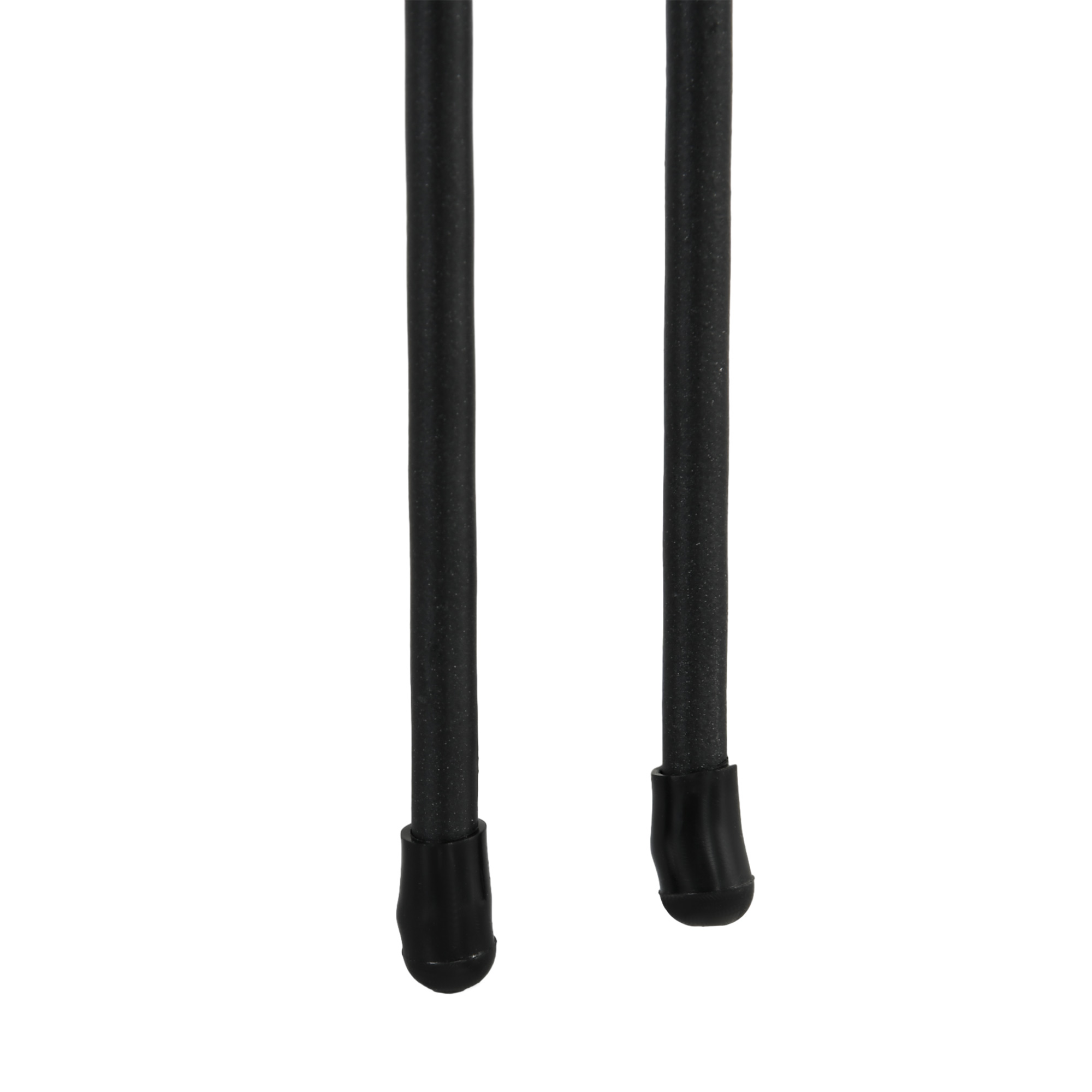 Outsunny Decorative Metal Garden Fence, Outdoor Picket Panels, Easy Install, Set of 6, Black