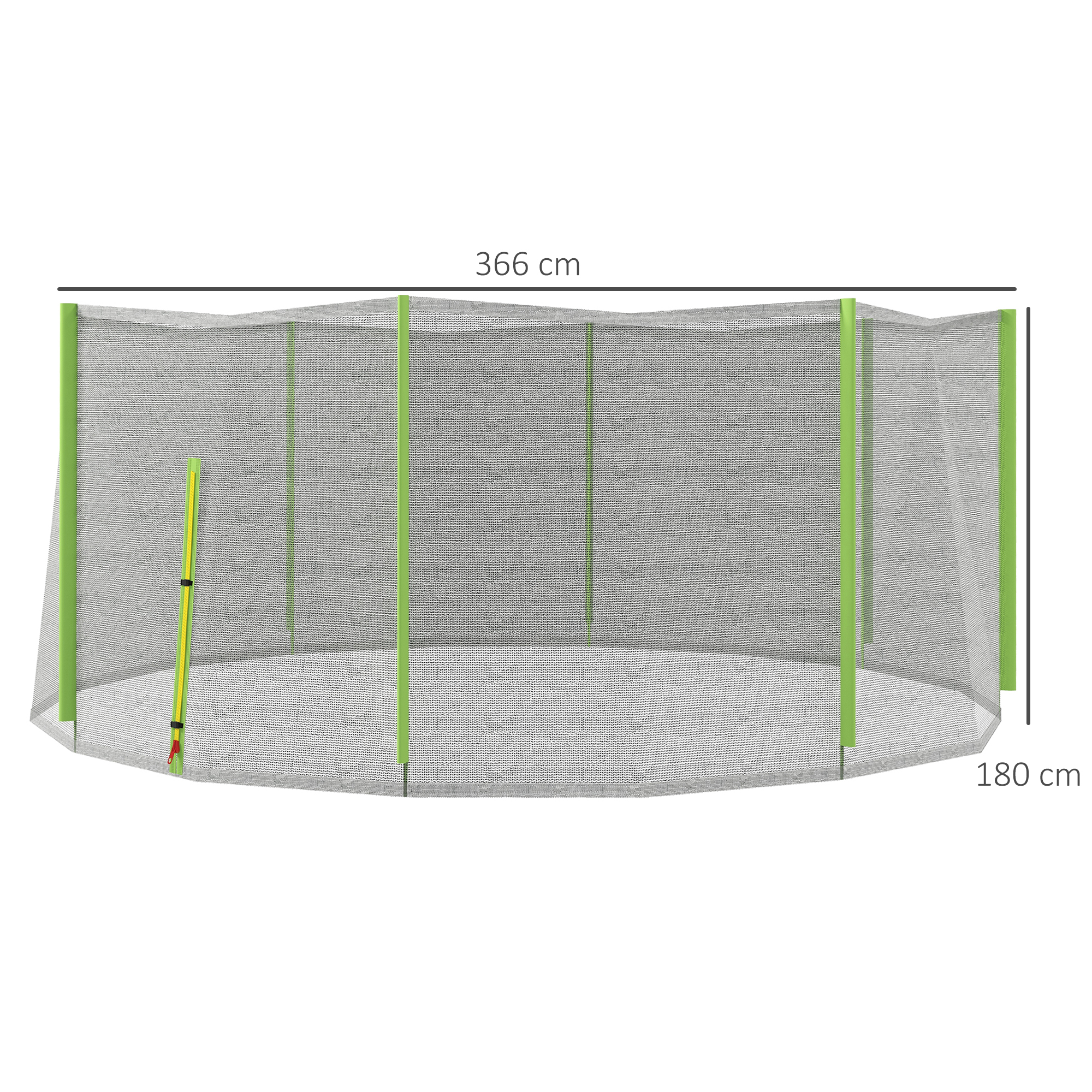 Trampolino Elastico Con Scaletta E Rete Di Sicurezza 180x200 Cm In Acciaio E Plastica Blu 82040301