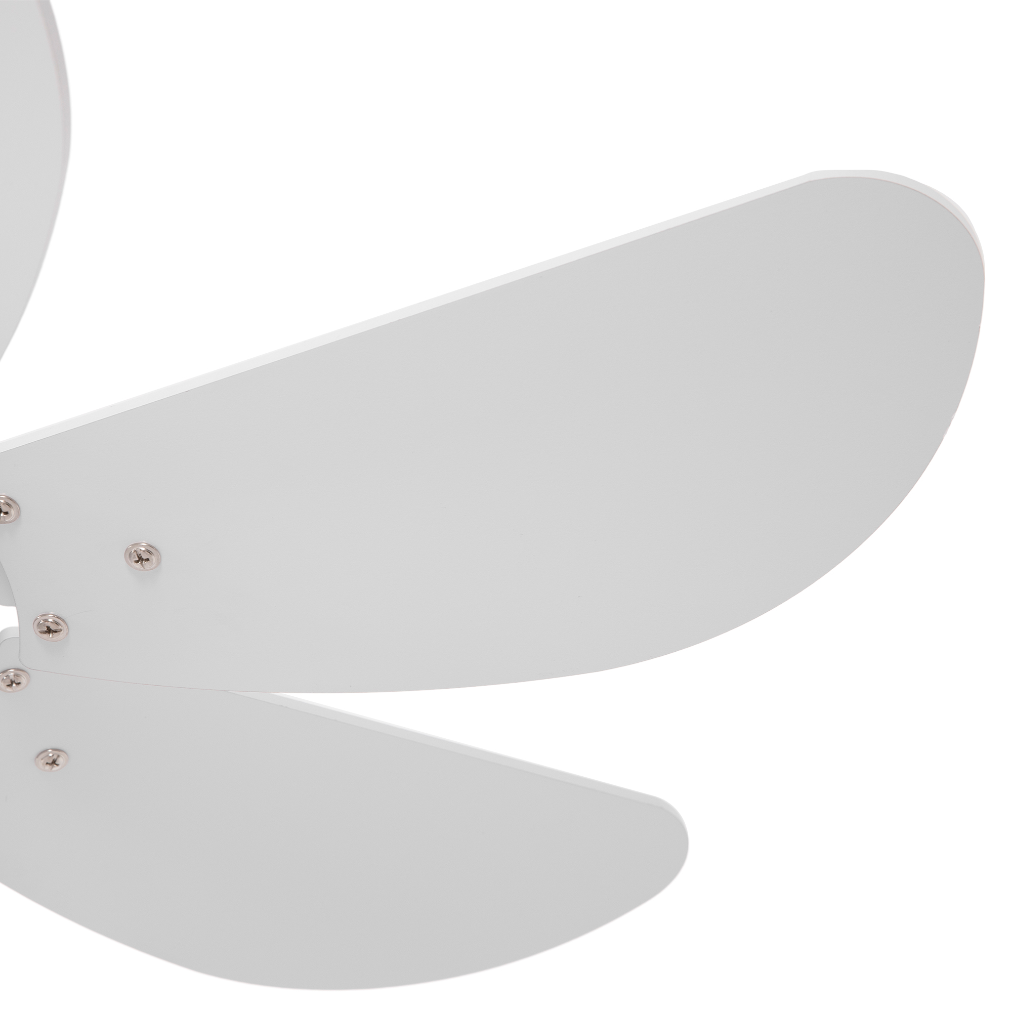 HOMCOM LED Ceiling Fan, 6 Reversible Blades Flush Mount Light, Pull-Chain Operation, White 