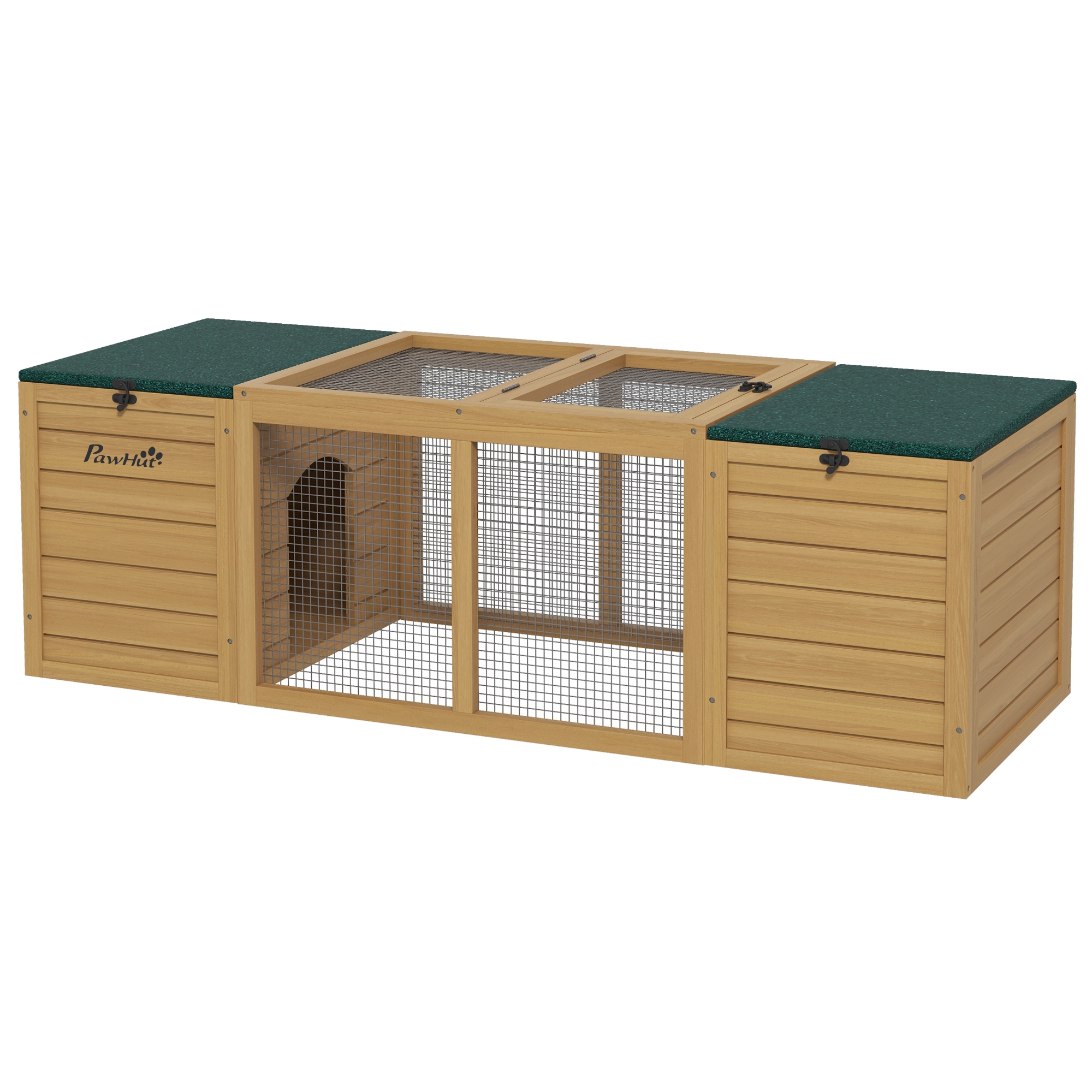 PawHut Terrarium En Bois OSB Pour Reptiles Avec Porte Coulissante En Verre 120 X 50 X 50 Cm Naturel~1dr4fn31bcg00