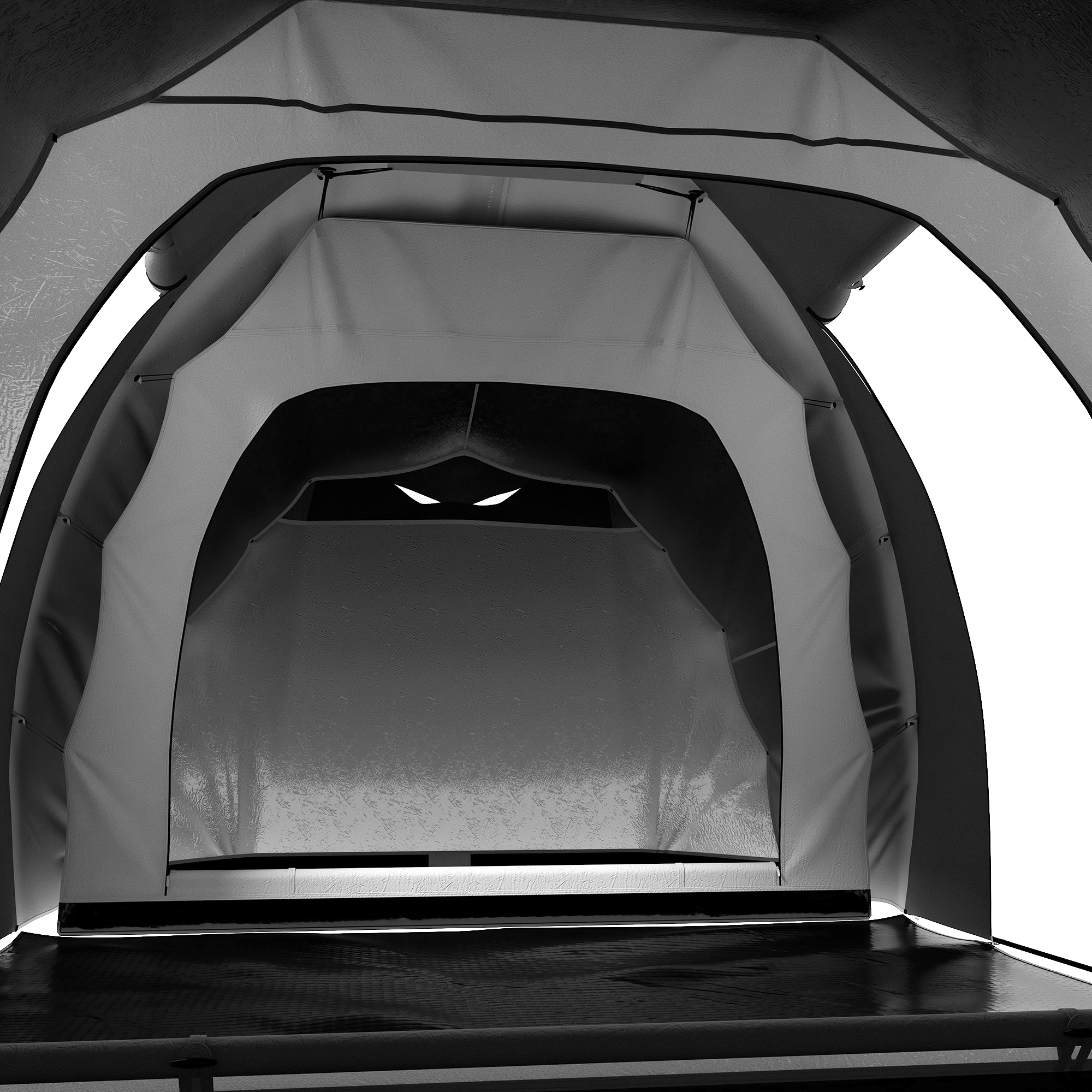 Outsunny 4-6 Person Tunnel Tent, Two Bedrooms, 2000mm Waterproof, UV50+ Protection, Ideal for Outdoor Activities, Carry Bag Included