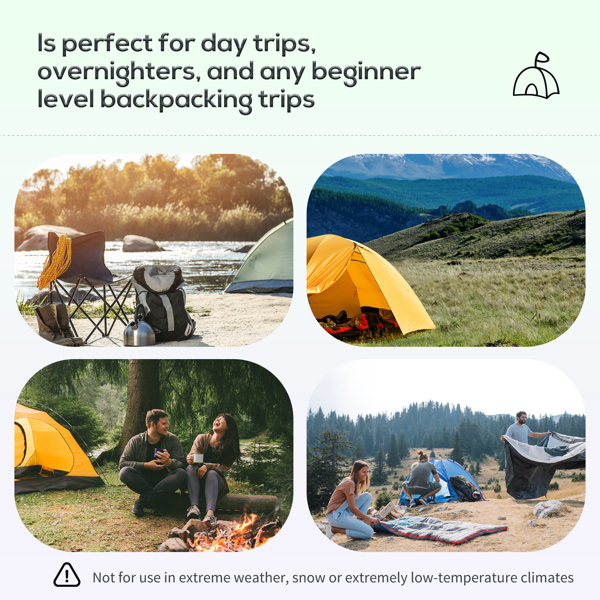 Outsunny 5-6 Man Dome Camping Tent Hiking Shelter UV Protection 3000mm Water Resistant Tunnel Tent - Multicolor