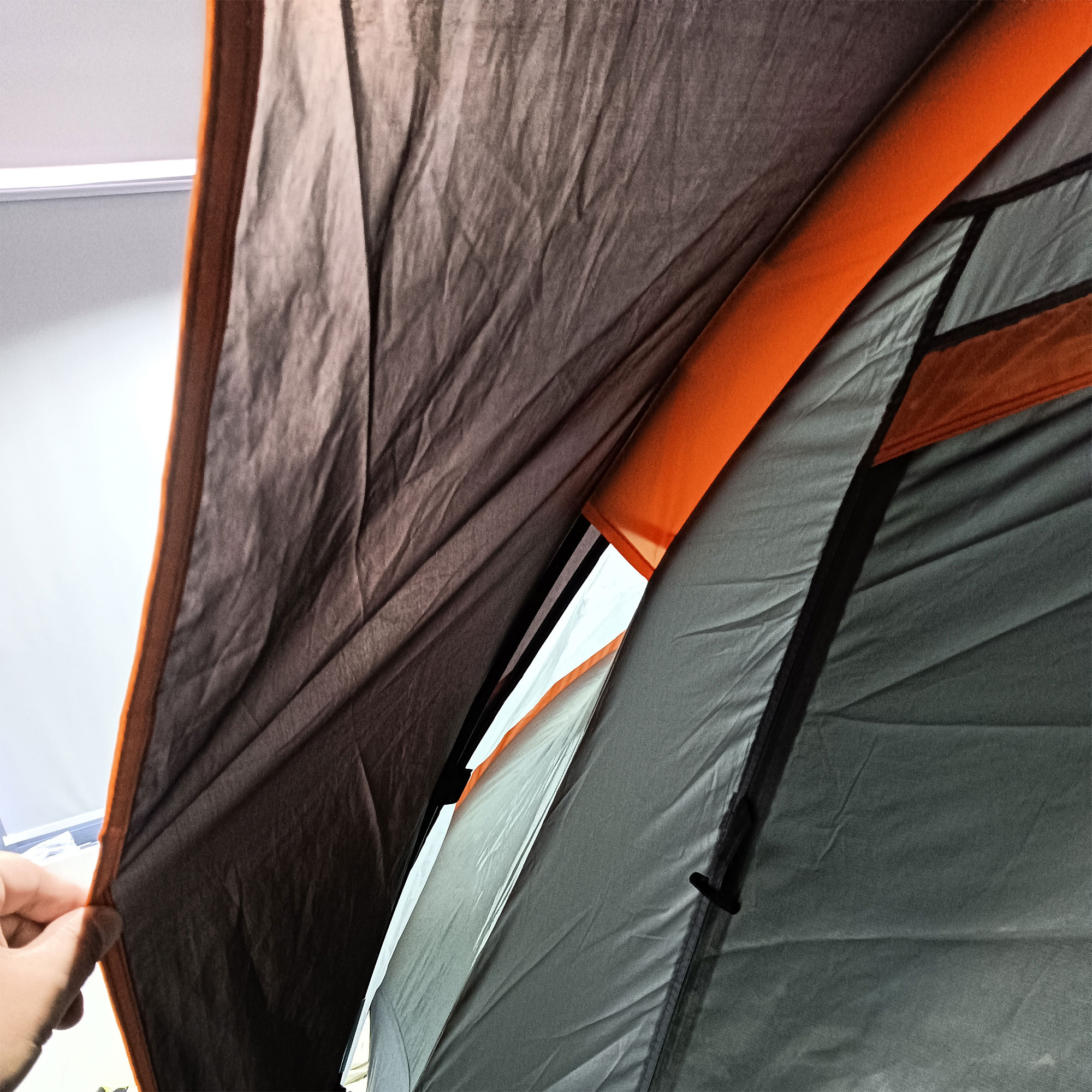 Outsunny 5-6 Man Dome Camping Tent Hiking Shelter UV Protection 3000mm Water Resistant Tunnel Tent - Multicolor