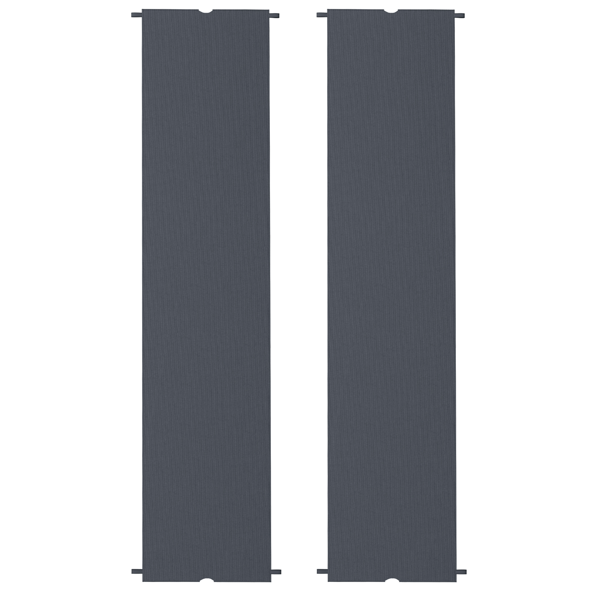 Lot De 2 Toiles Pergola Outsunny 4,9x1,2m | Pour Pergola 3x3m - Protection UV30+ Gris