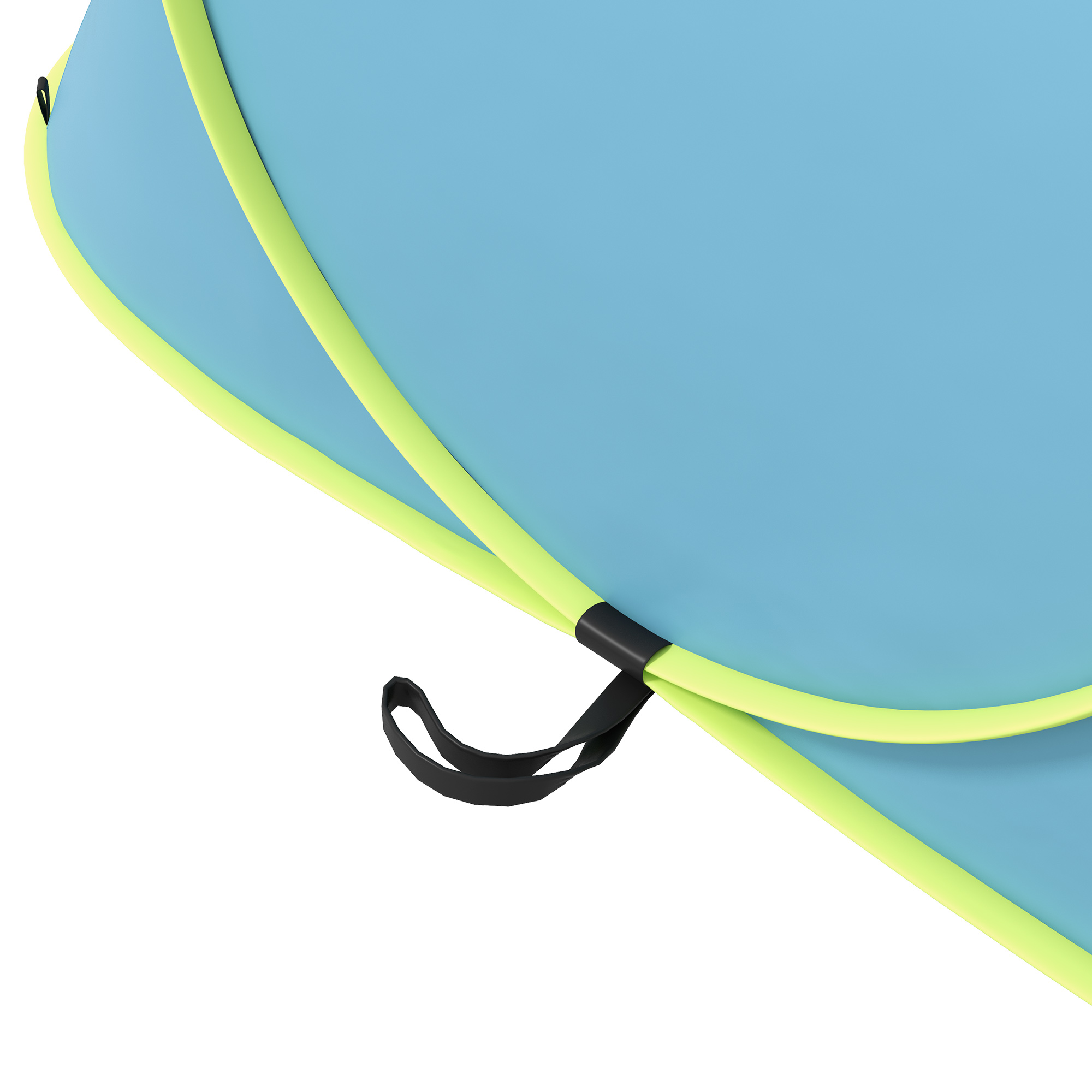 Outsunny 2 Man Pop up Camping Tent, 2000mm Waterproof with Carry Bag for Fishing Hiking Backpacking, Blue