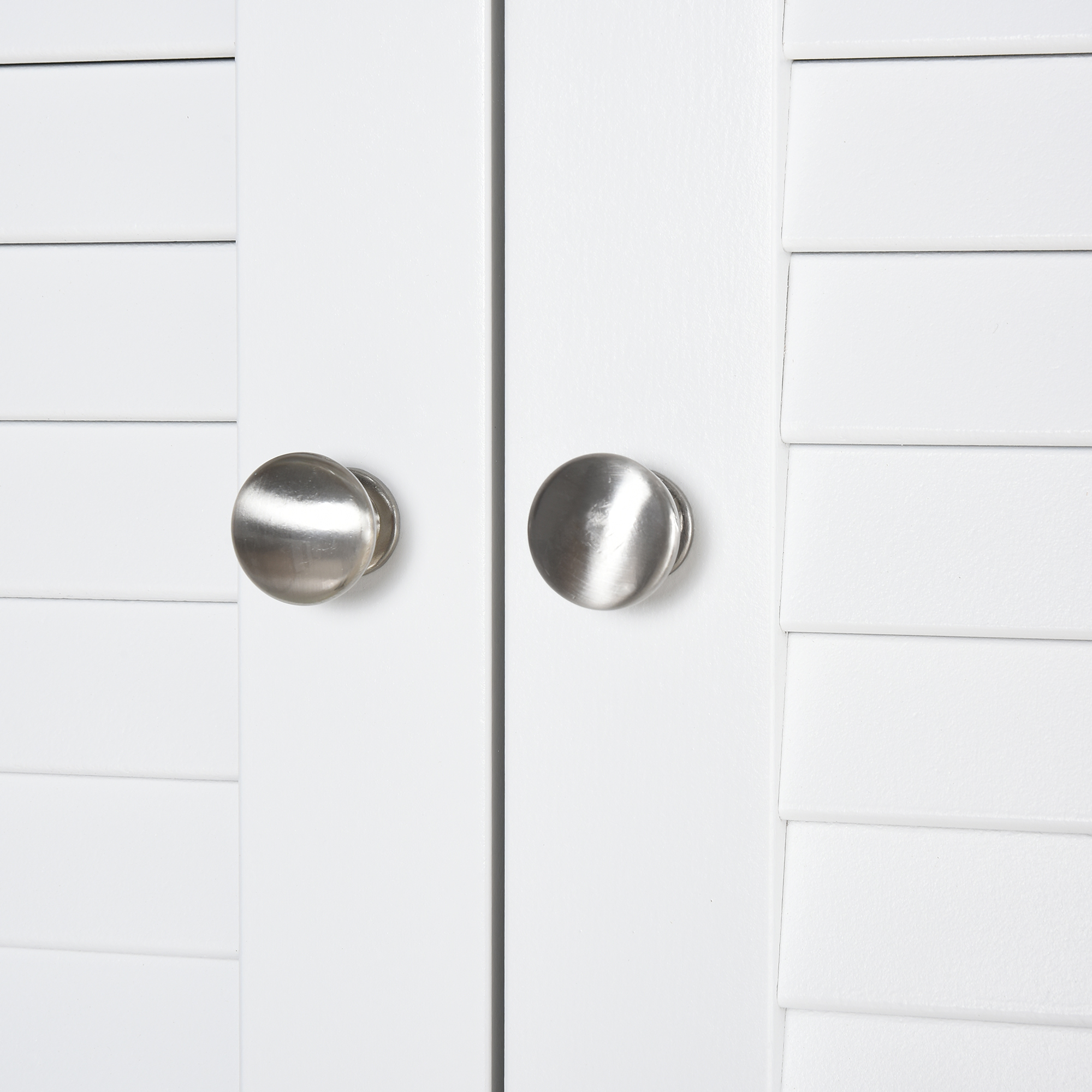 HOMCOM MDF Freestanding 6-Tier Bathroom Storage Cabinet White