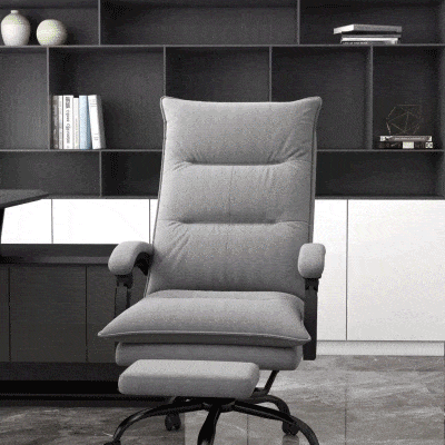 Vinsetto Cadeira de Escritório com 6 Pontos de Massagem e 5 Modos Reclinável com Função de Aquecimento 66x74x114-121,5 cm Cinza