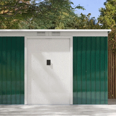 casuta pentru unelte gradina, 277x130x173cm, verde