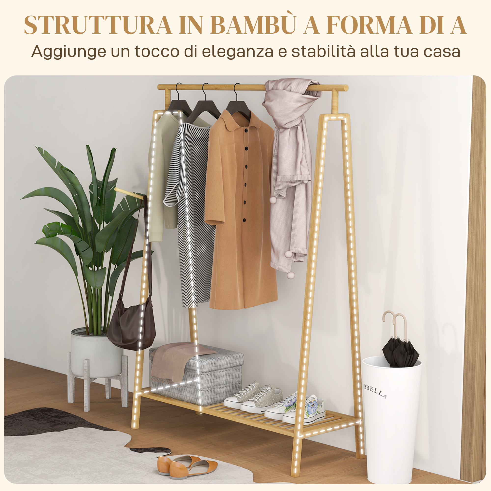 Ometto Cintre Porte-vêtements – Générique – Neuf