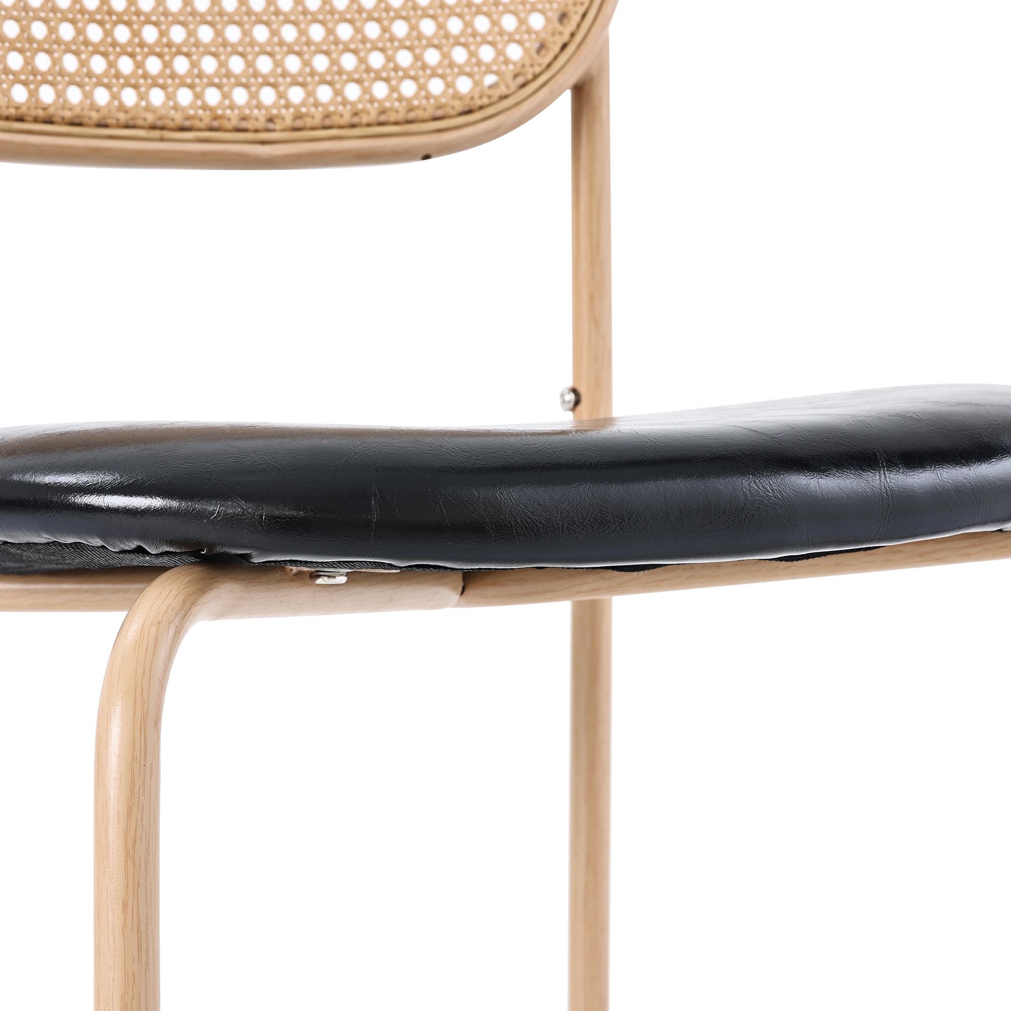 Set Di 4 Sedie Da Pranzo Leilan Con Braccioli In Legno Di Acacia E Rattan Sintetico Leilan