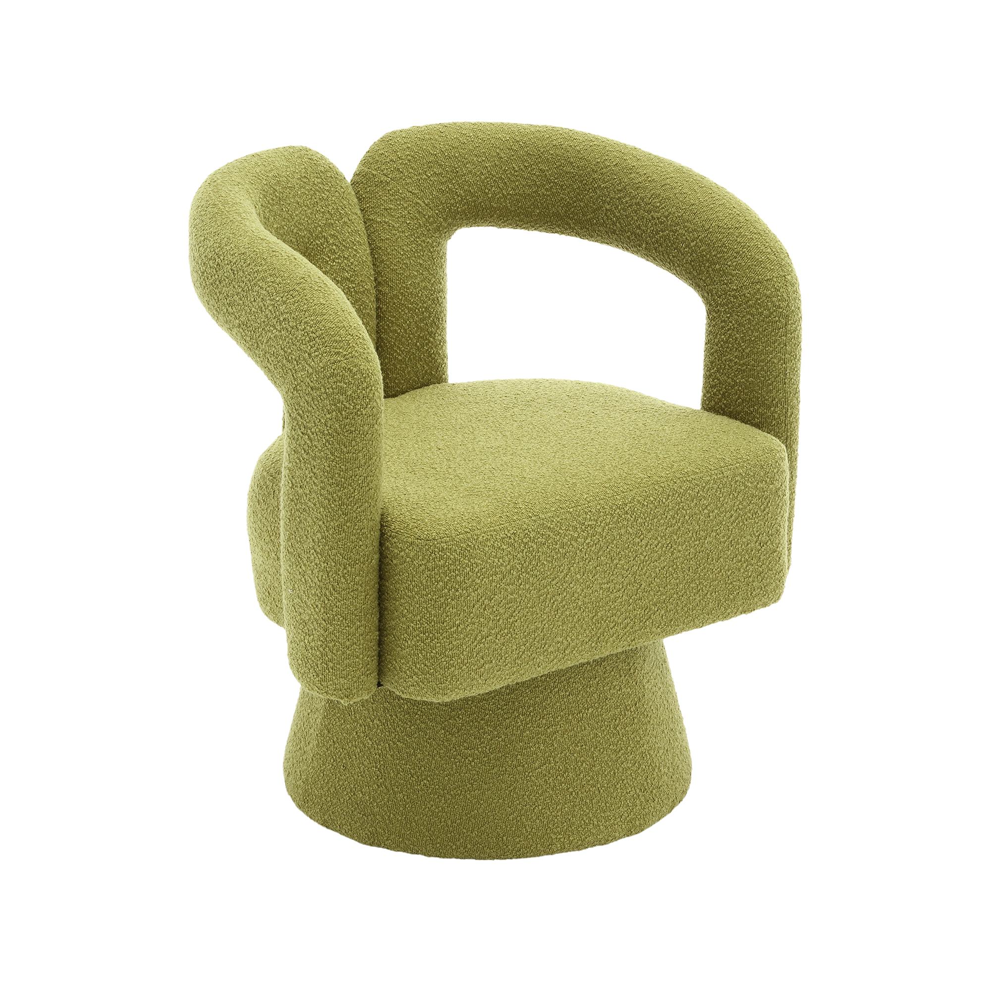 Poltrona moderna in velluto, 290 g, morbida poltrona imbottita per soggiorno, elegante sedia con schienale alto curvo e gambe in legno massello, ideale per trucco e studio in camera da letto