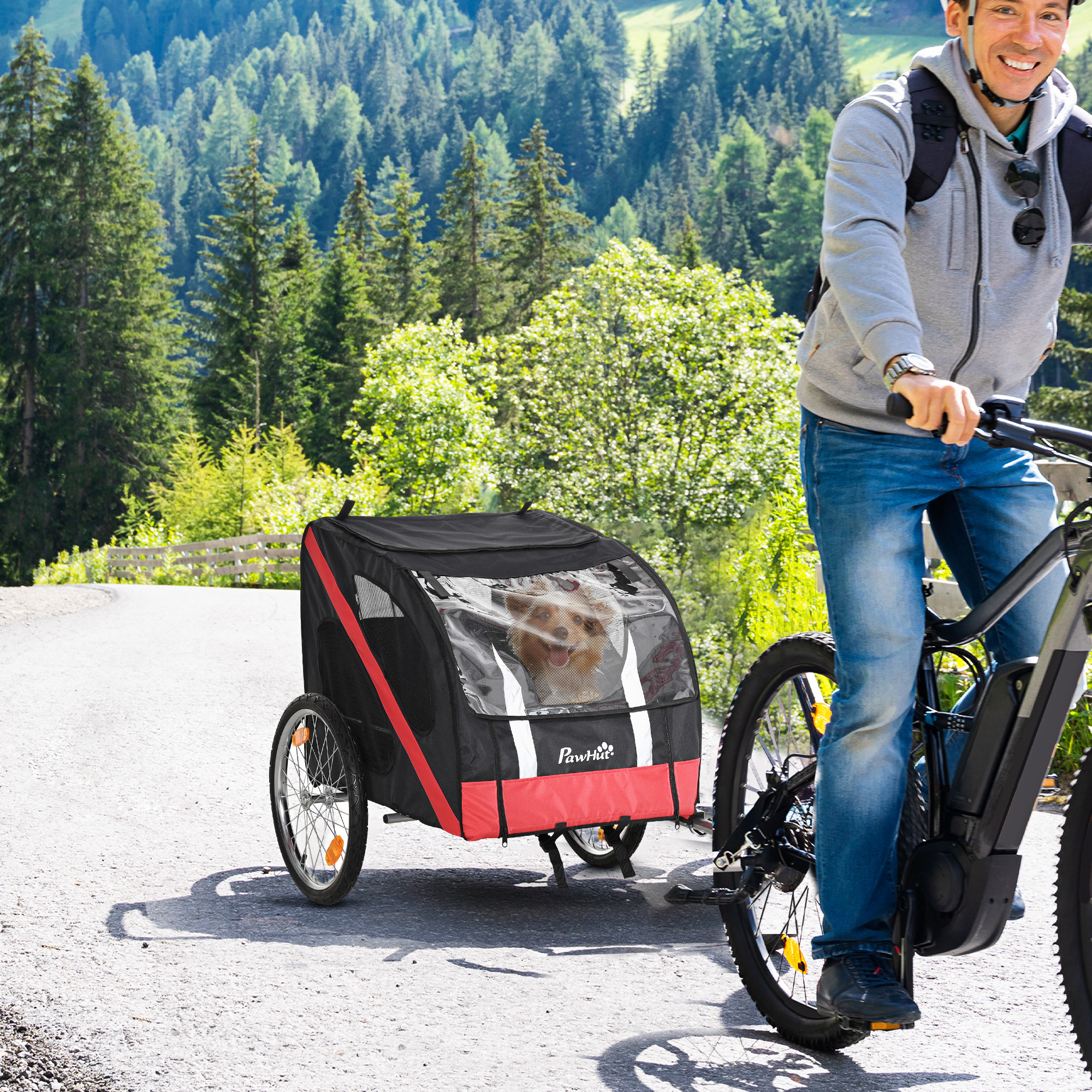 60% Korting - Pawhut Hondenkar - Fietskar - Nieuw