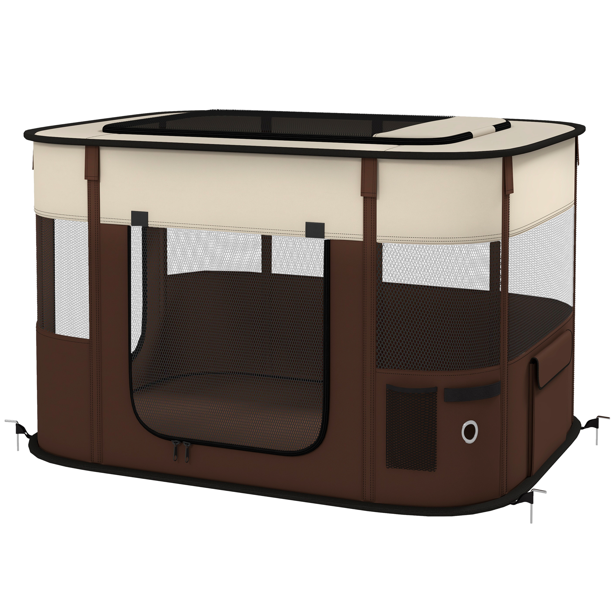 Movable Folding Dog Pens Cat Tent Portable Dog Playpen, Pet