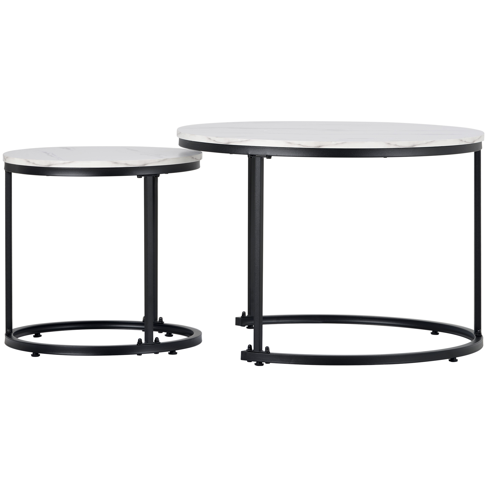 Table Basse Ronde, Lot De 2, Tables Gigognes En Marbre, Ensemble De Tables Basses Table De Salon Blanche Avec Cadre En Metal Noir Pour Le Salon Table Dappoint Pour La Chambre A Coucher Le Balcon Table Basse Ronde, Lot De 2, Tables Gigognes En Marbre, Ensemble De Tables Basses Table De Salon Blanche Avec Cadre En Metal Noir Pour Le Salon Table Dappoint Pour La Chambre A Coucher Le Balcon