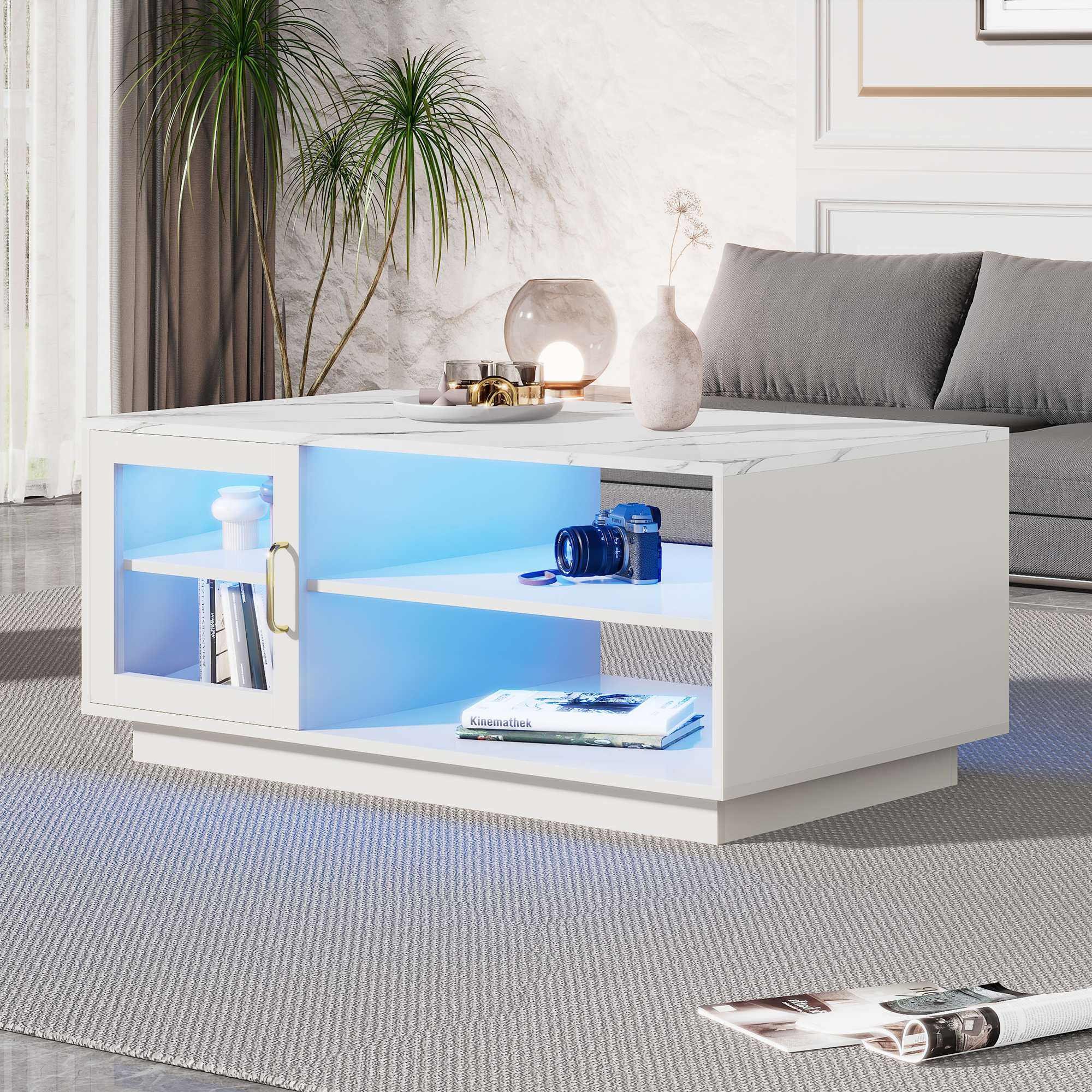 Sedia Cubo LED Per Bambini Con Telecomando RGB E Luci Colorate | Tavolino E Comodino Illuminato Regolabile Per Cameretta